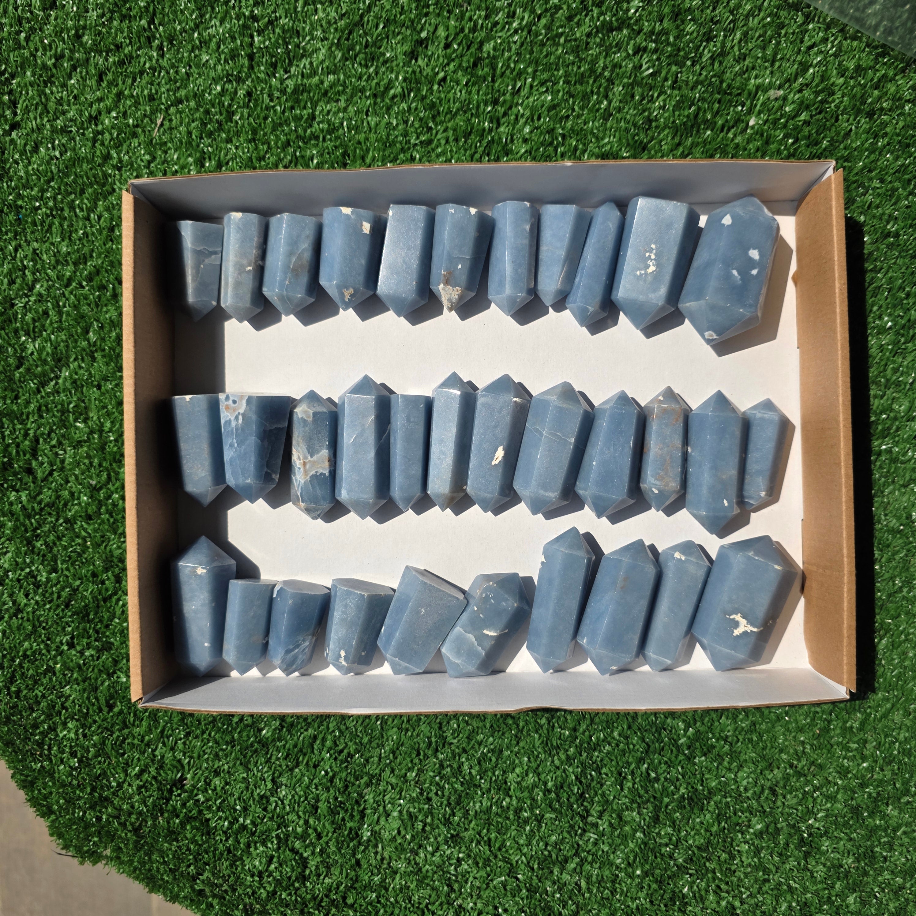 Lot 33 pcs Angelite Tower