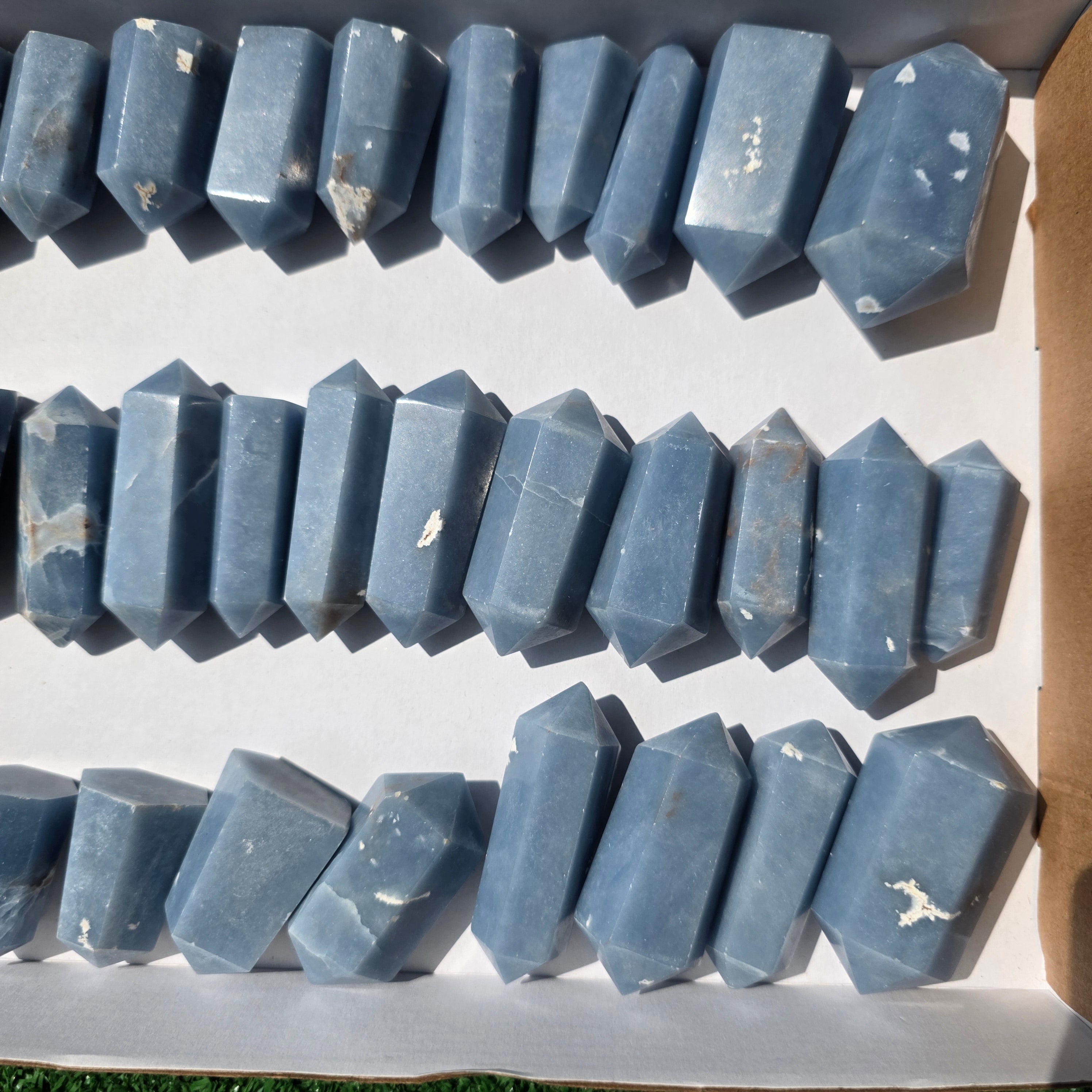 Lot 33 pcs Angelite Tower