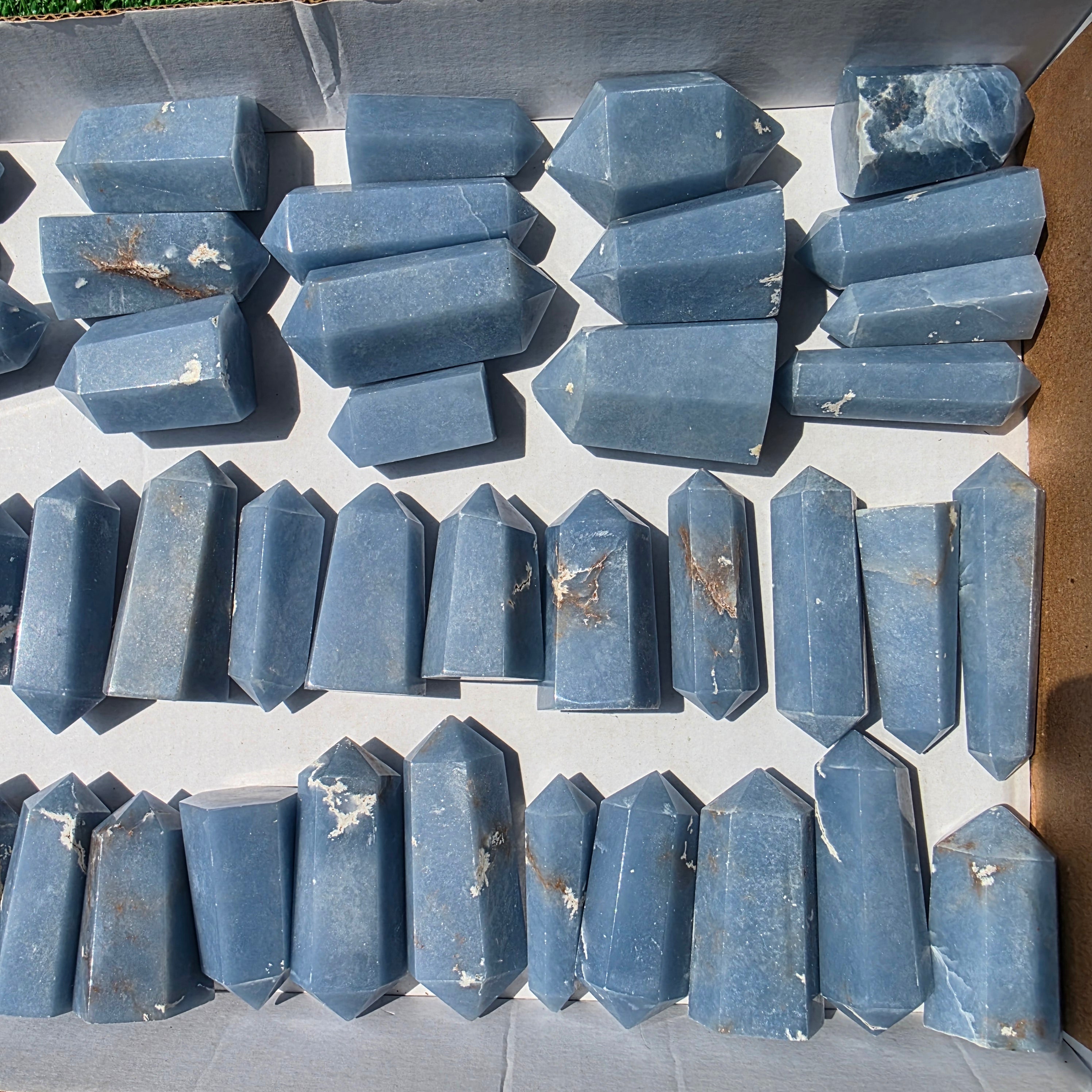 Lot 41 pcs Angelite Tower