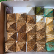 Lot 28 pcs Pyramid of mixed stones
