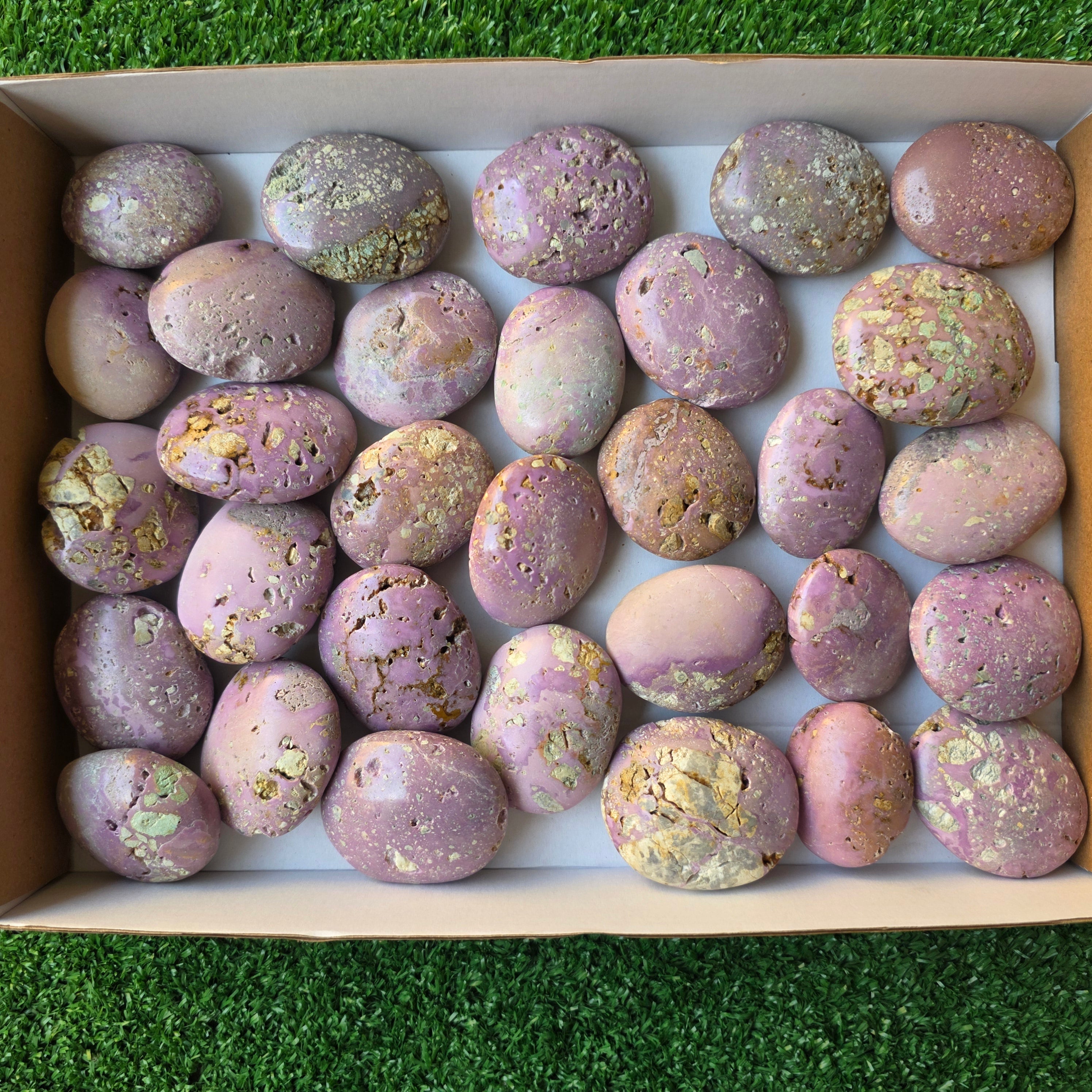 Lot 31 pcs Phosphosiderite drusy palm