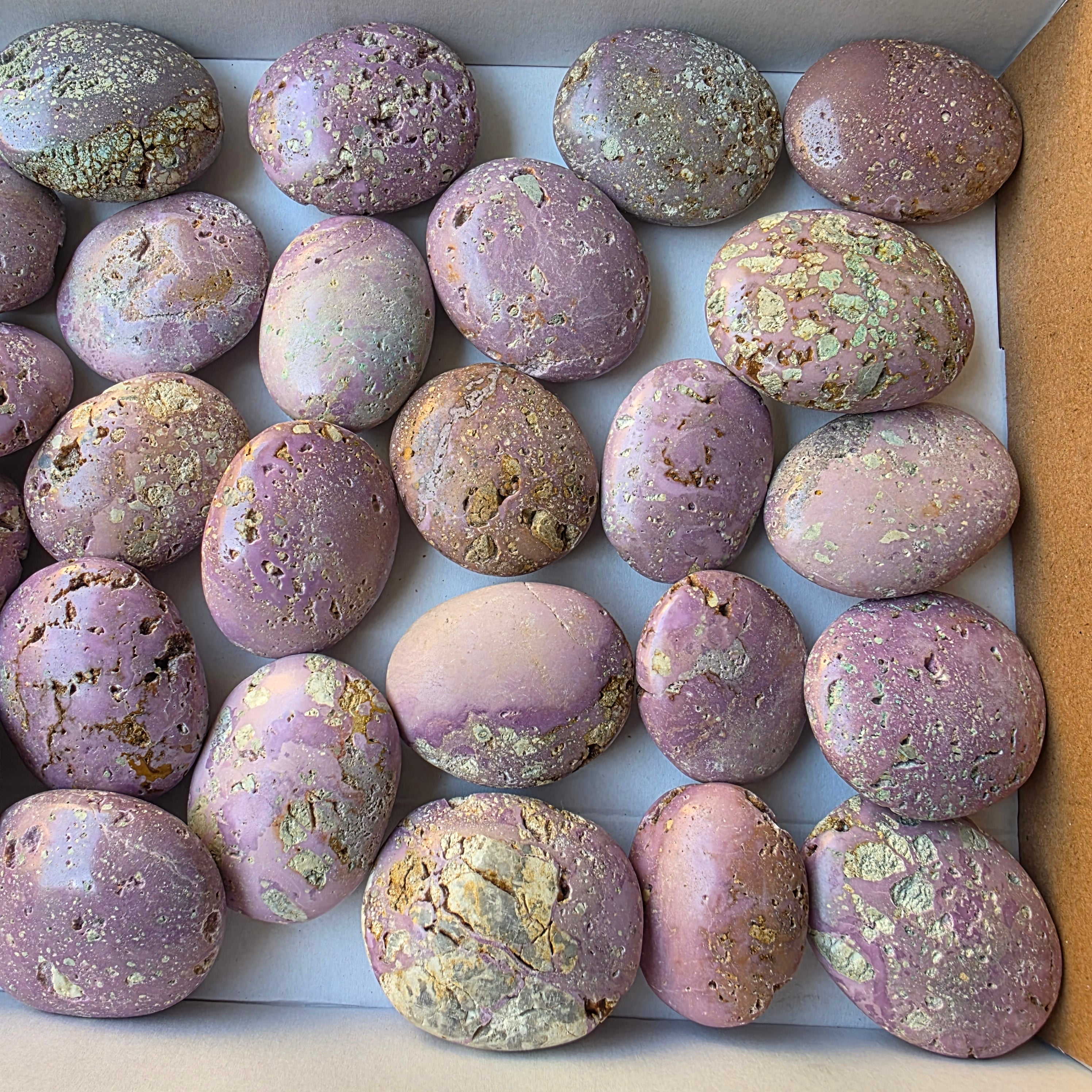 Lot 31 pcs Phosphosiderite drusy palm