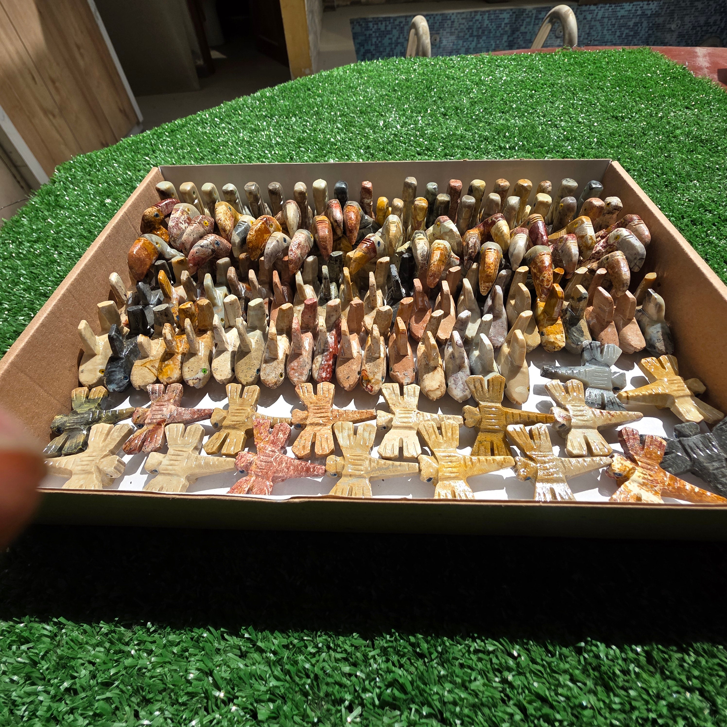 Lot 127 pcs Soapstone Animals