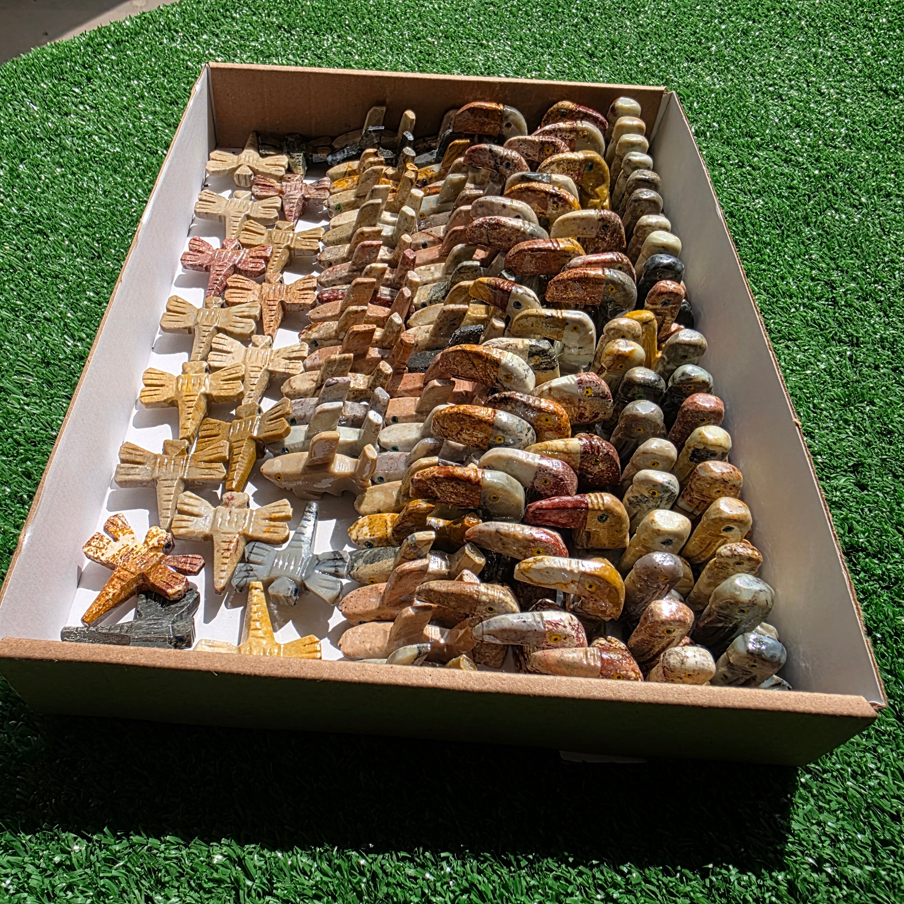 Lot 127 pcs Soapstone Animals