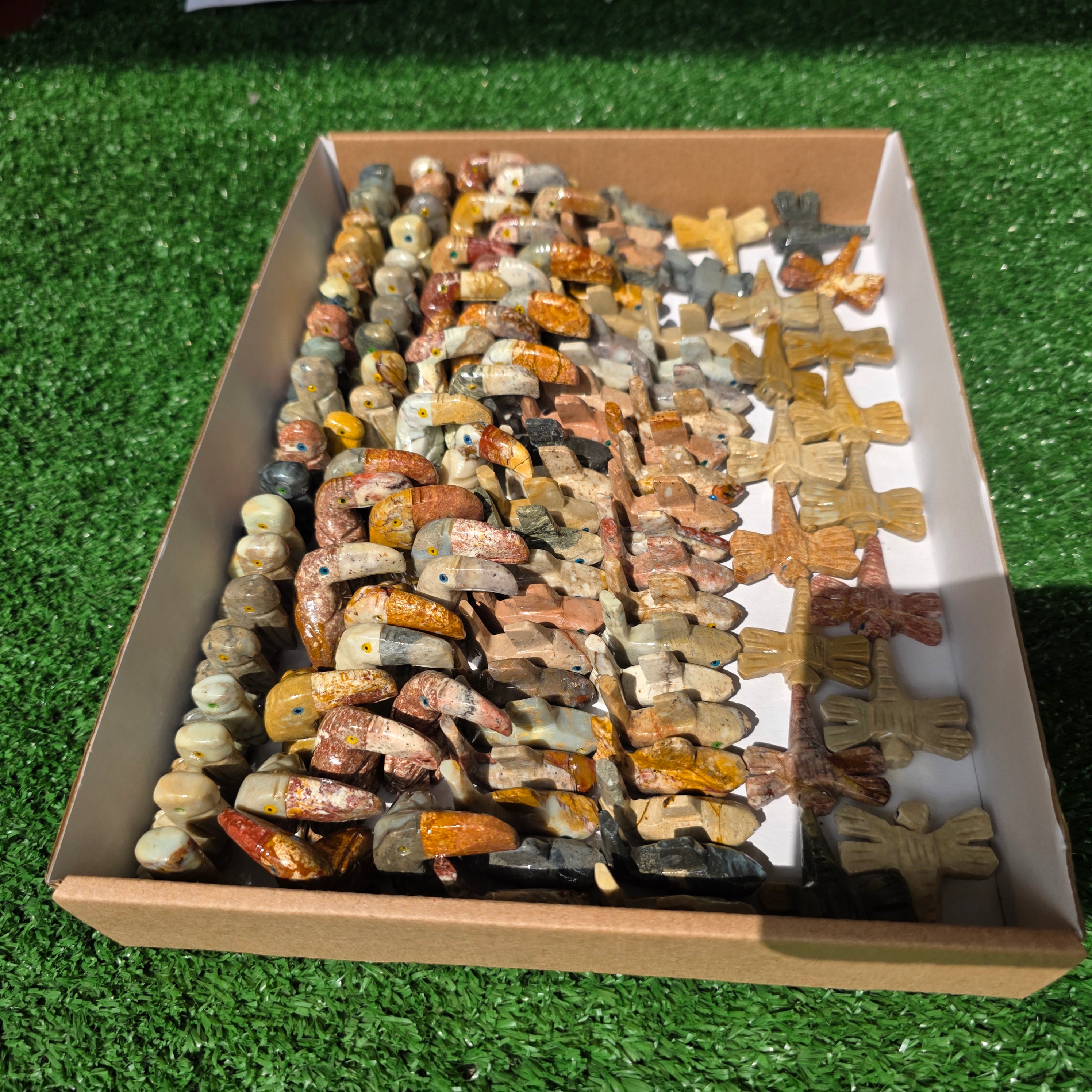 Lot 127 pcs Soapstone Animals