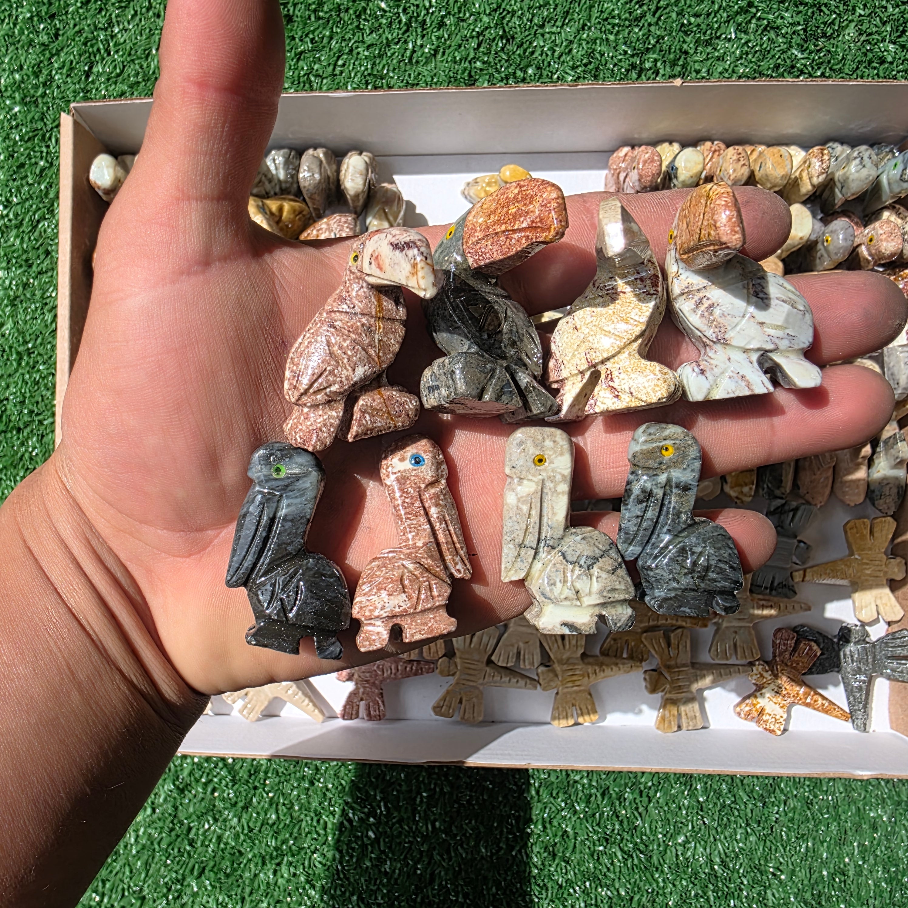 Lot 127 pcs Soapstone Animals