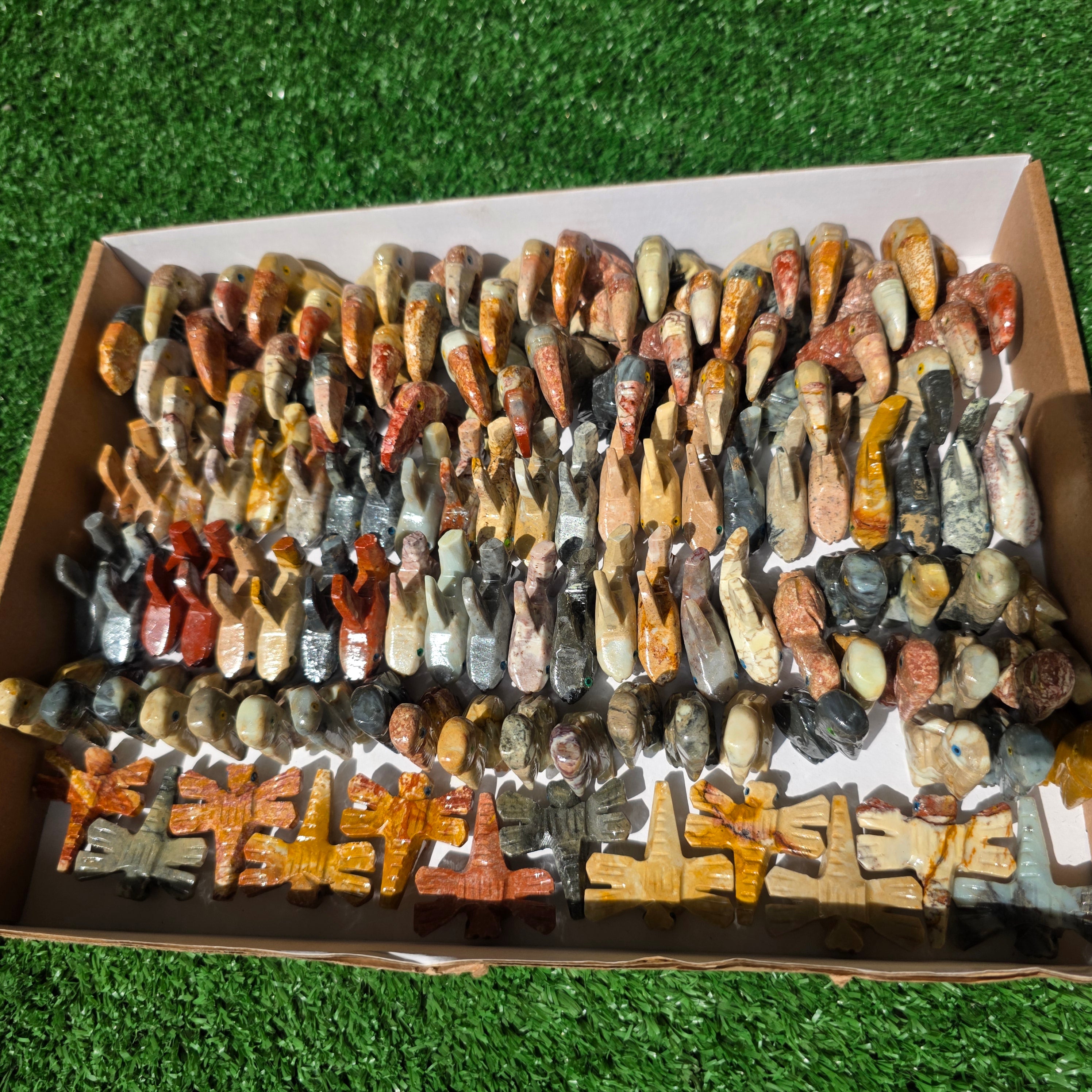 Lot 120 pcs Soapstone Animals