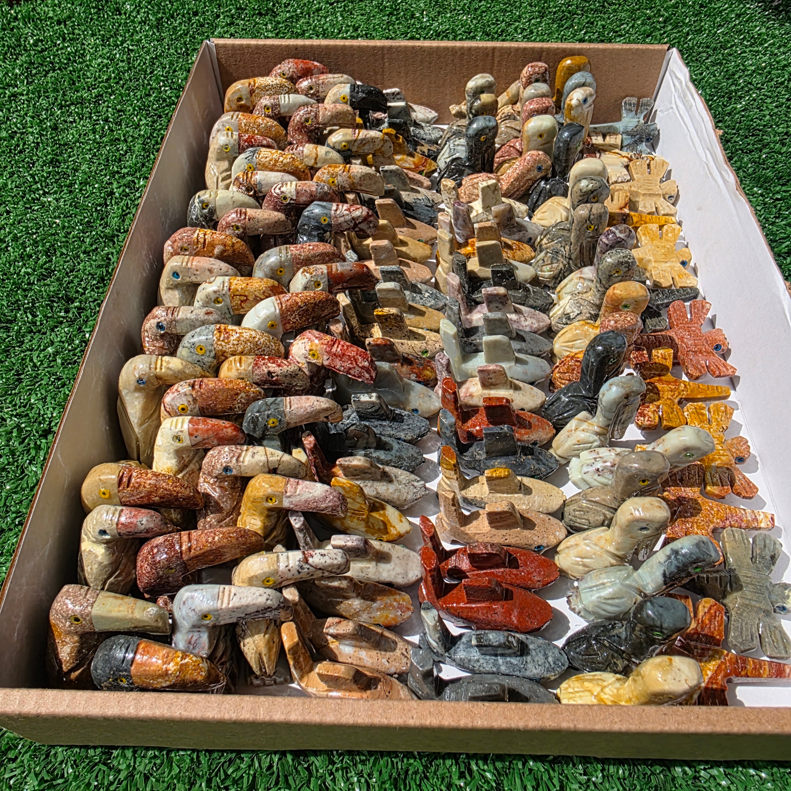 Lot 120 pcs Soapstone Animals