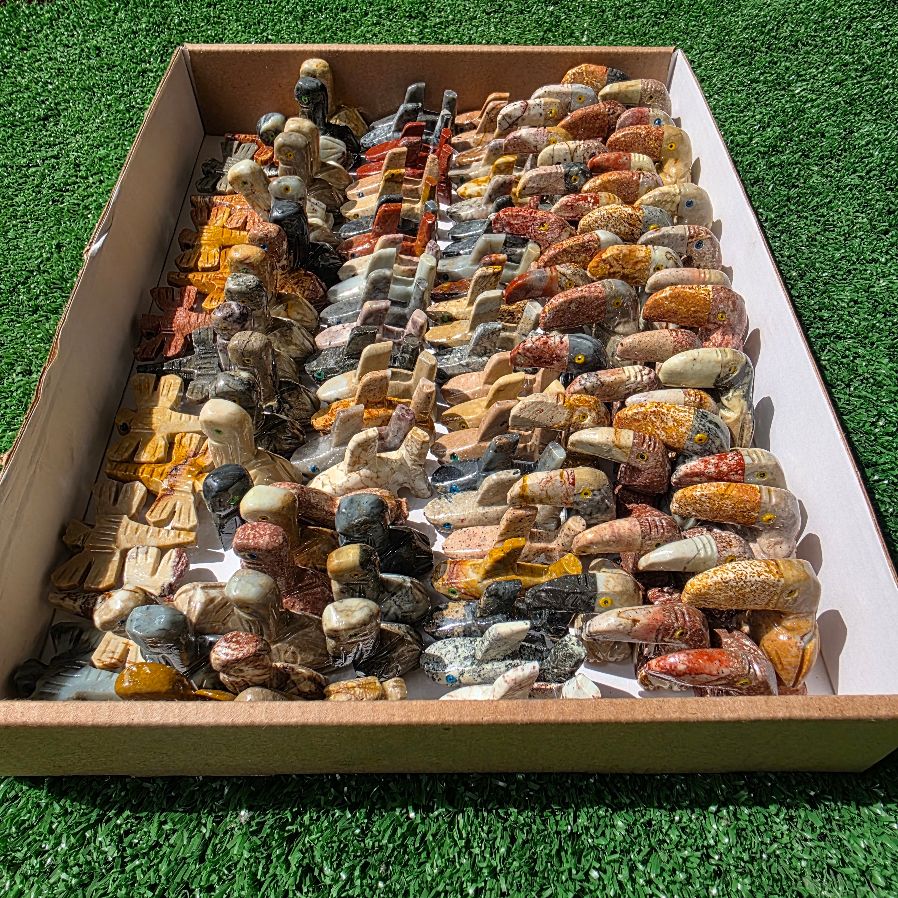 Lot 120 pcs Soapstone Animals
