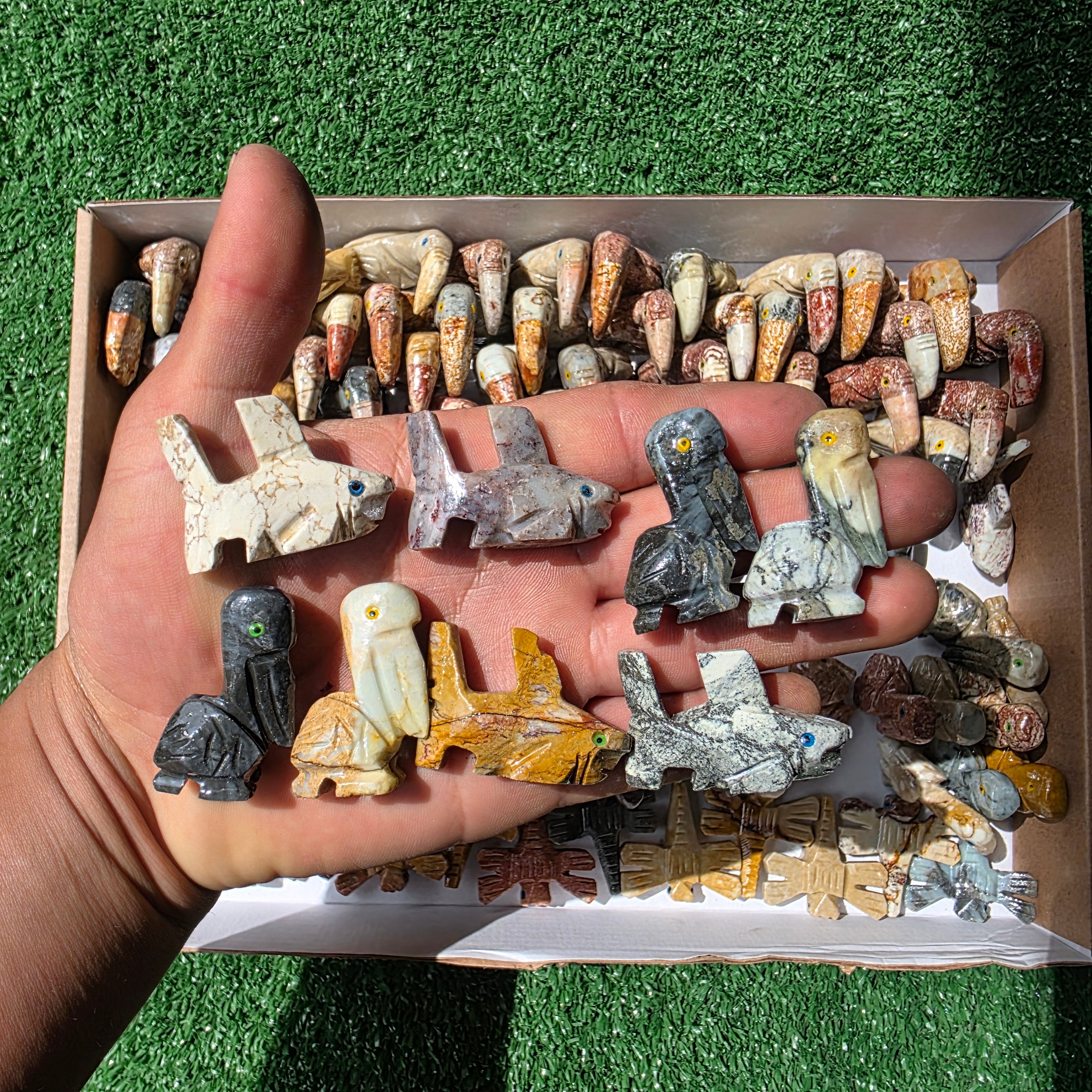 Lot 120 pcs Soapstone Animals
