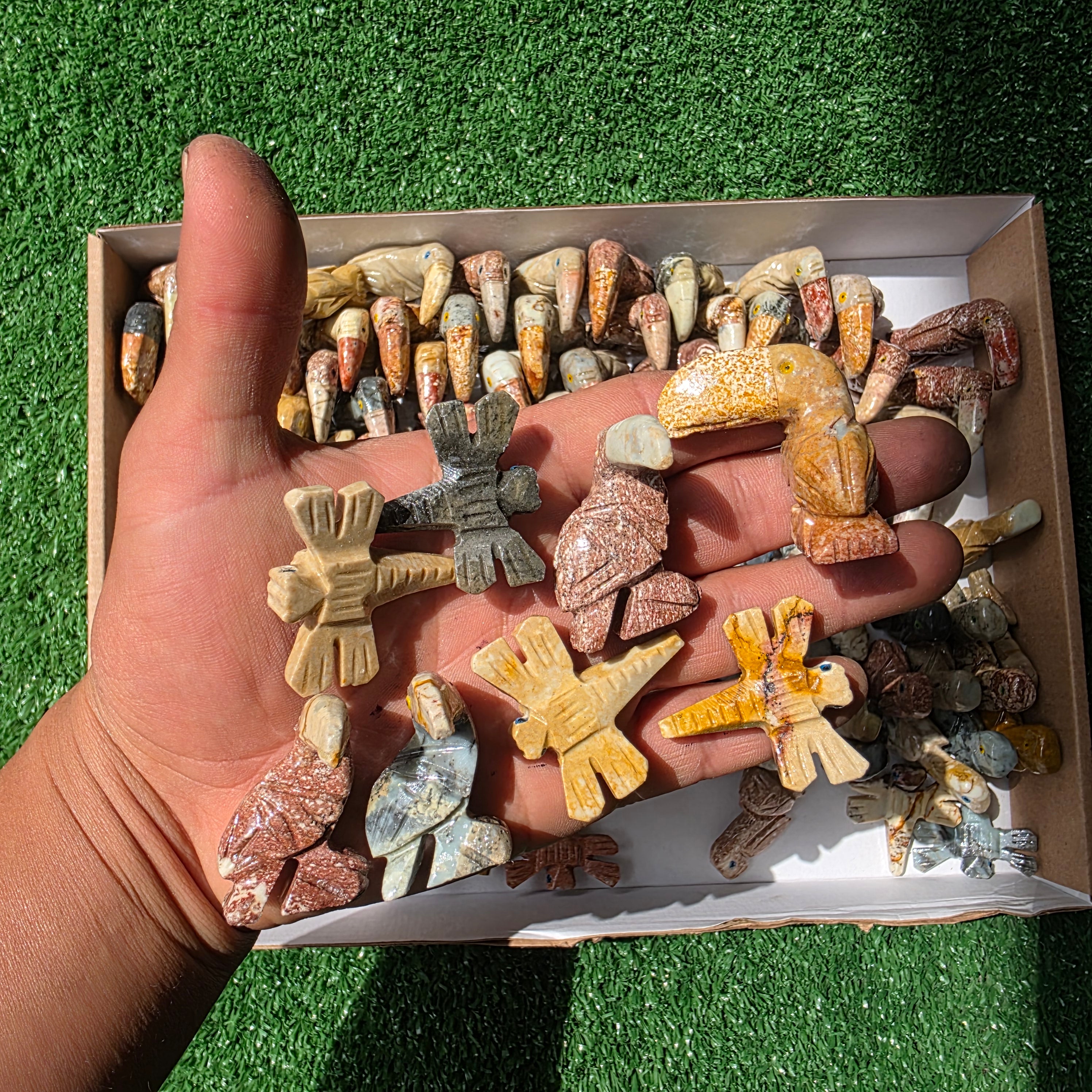Lot 120 pcs Soapstone Animals