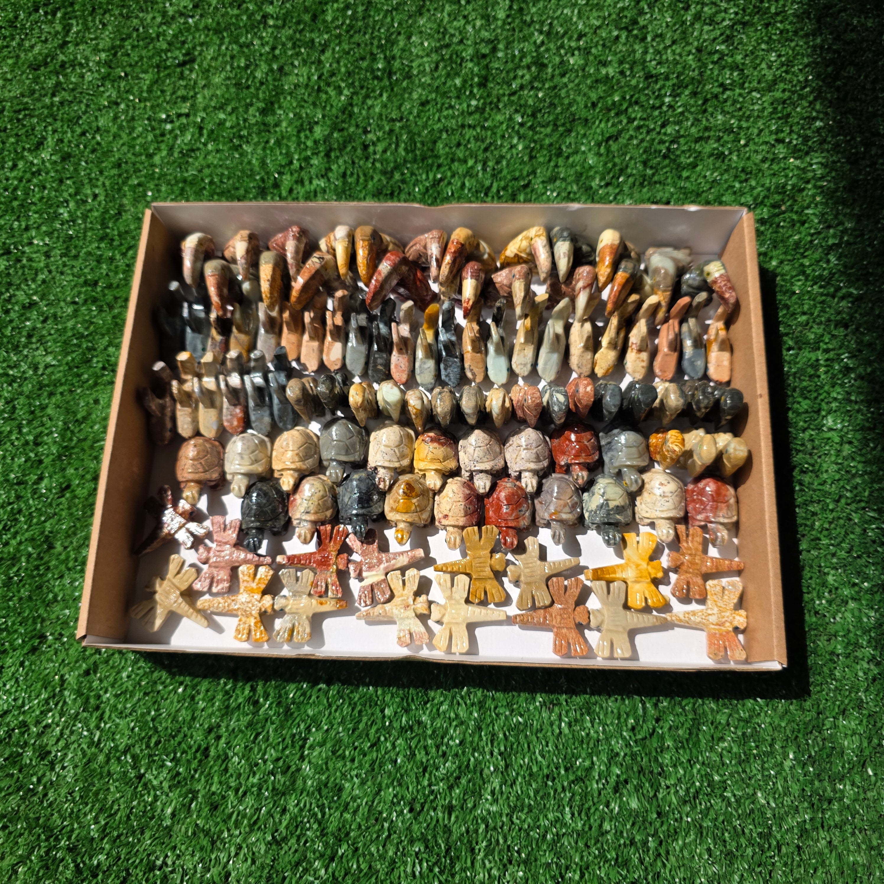 Lot 104 pcs Soapstone Animals
