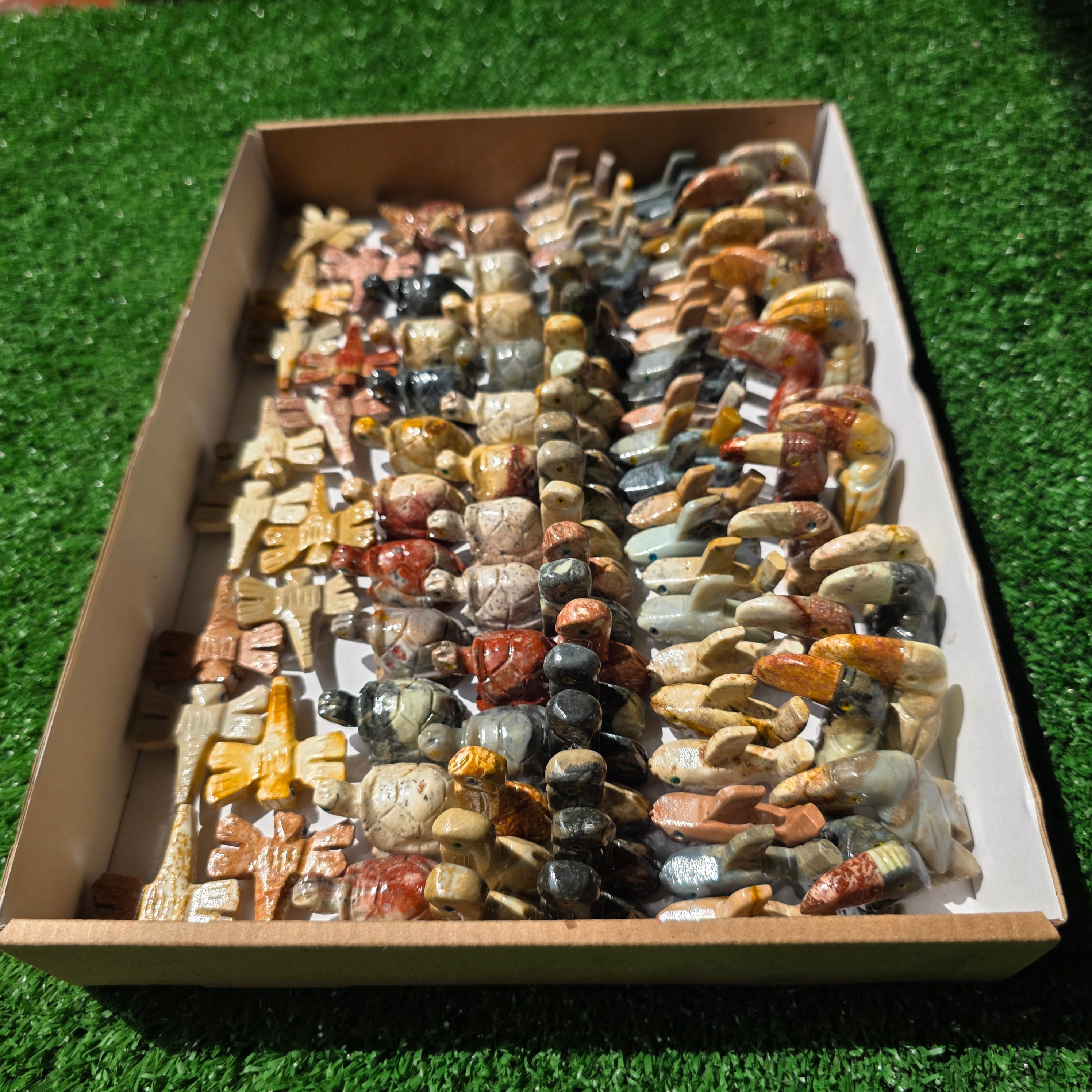Lot 104 pcs Soapstone Animals