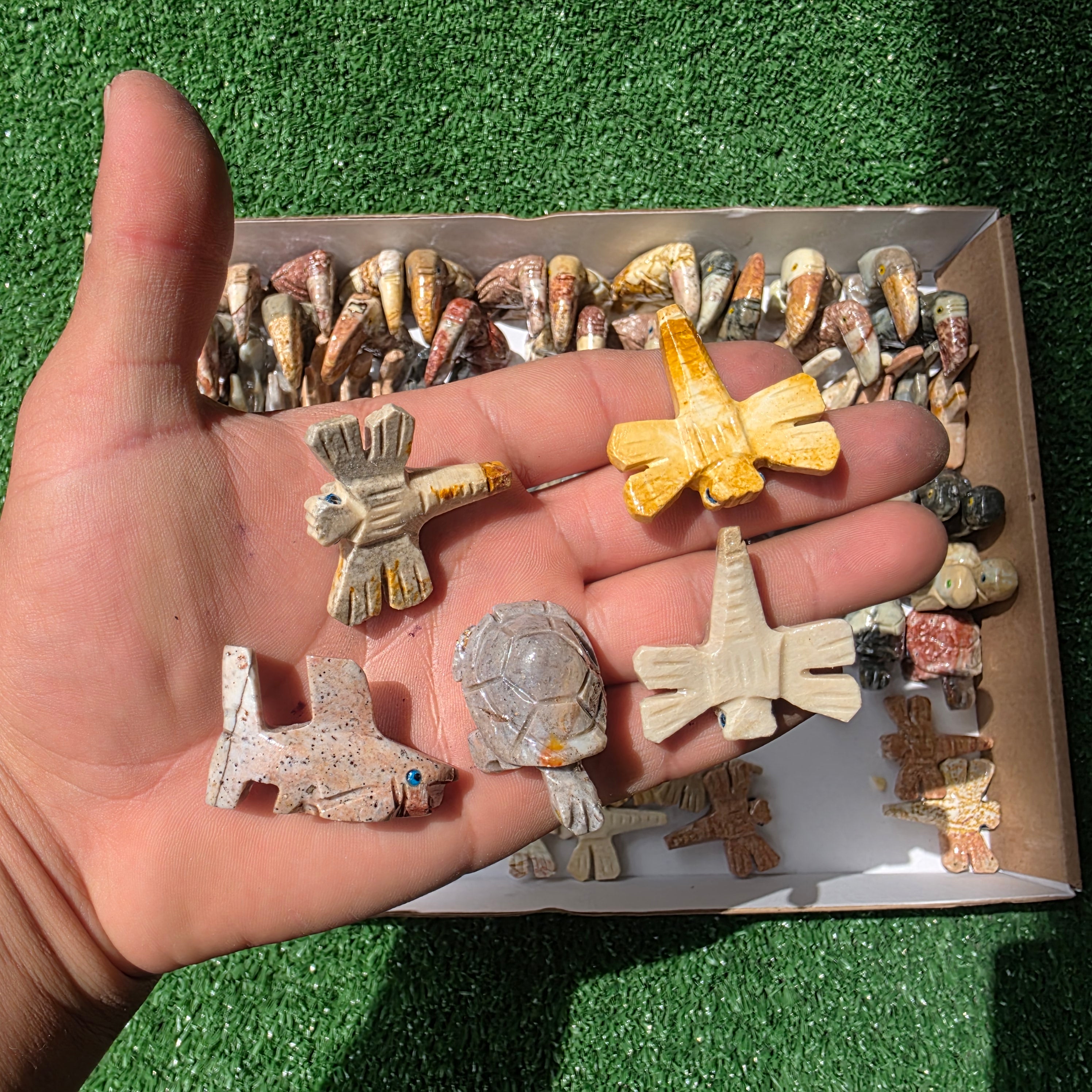 Lot 104 pcs Soapstone Animals