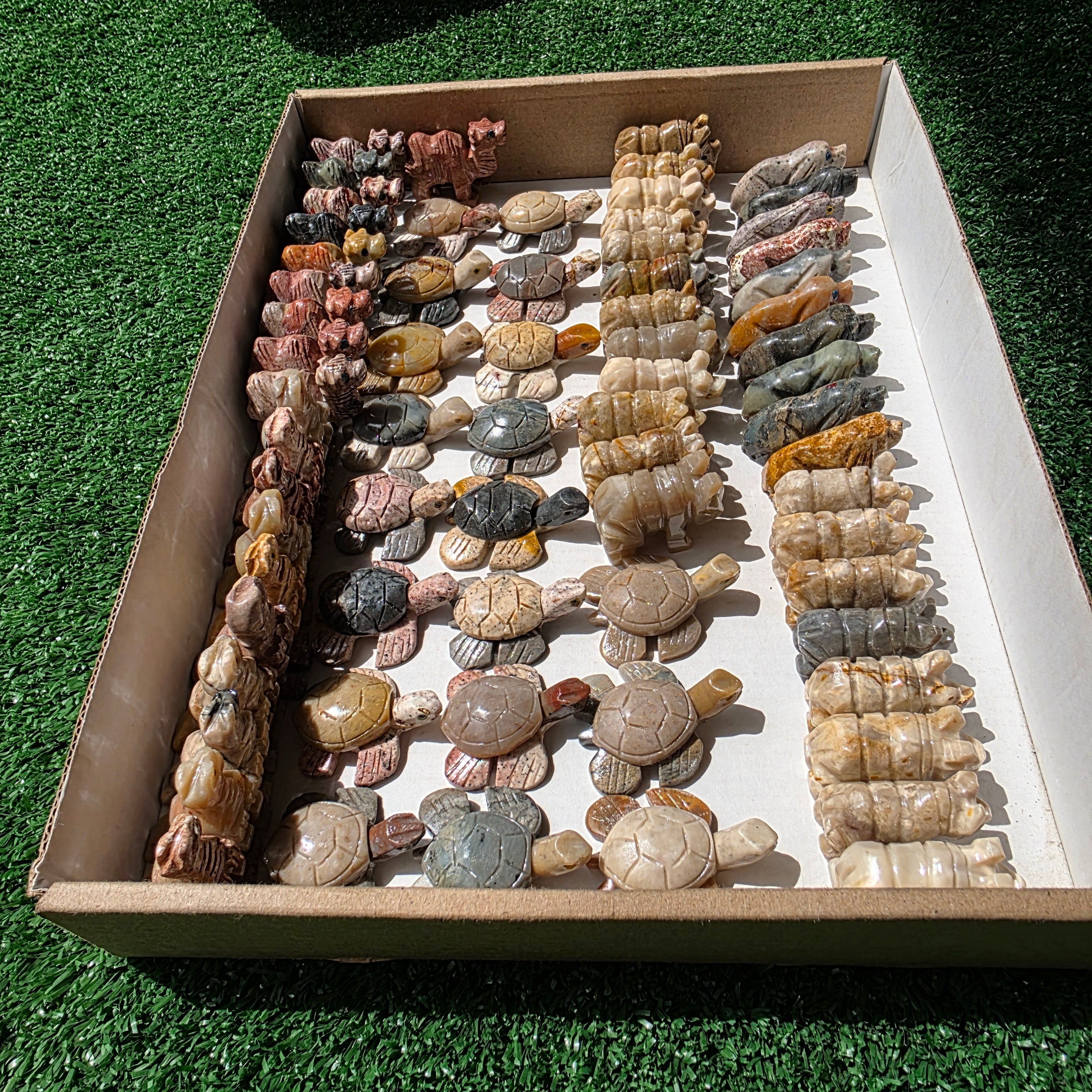 Lot 59 pcs Soapstone Animals