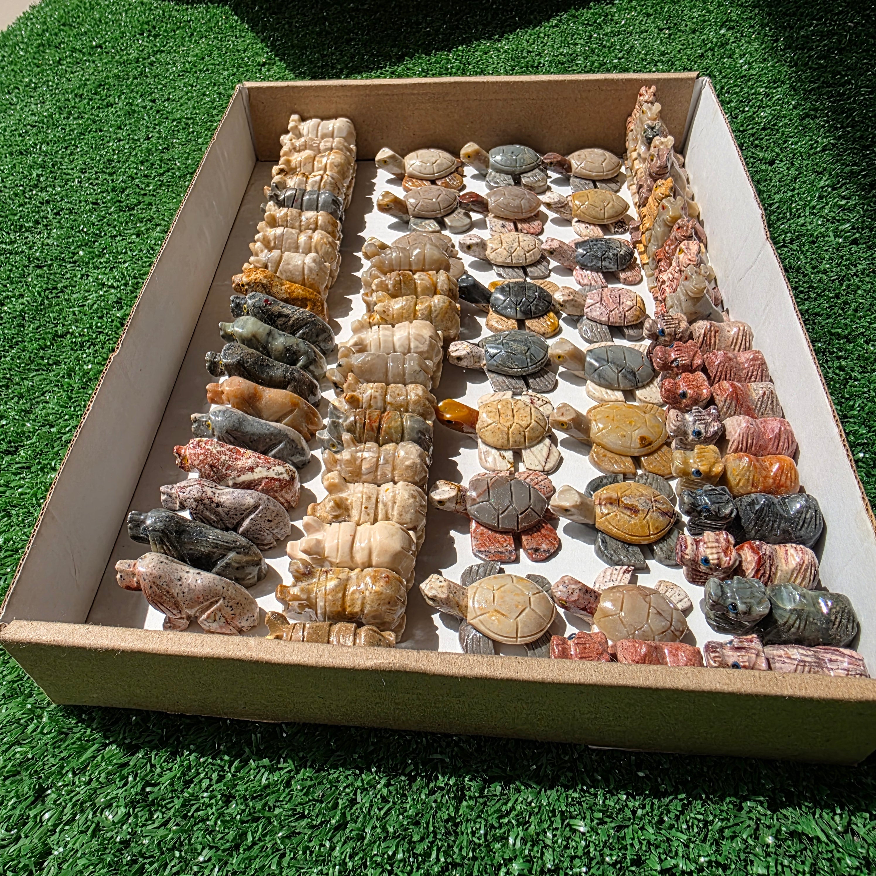Lot 59 pcs Soapstone Animals