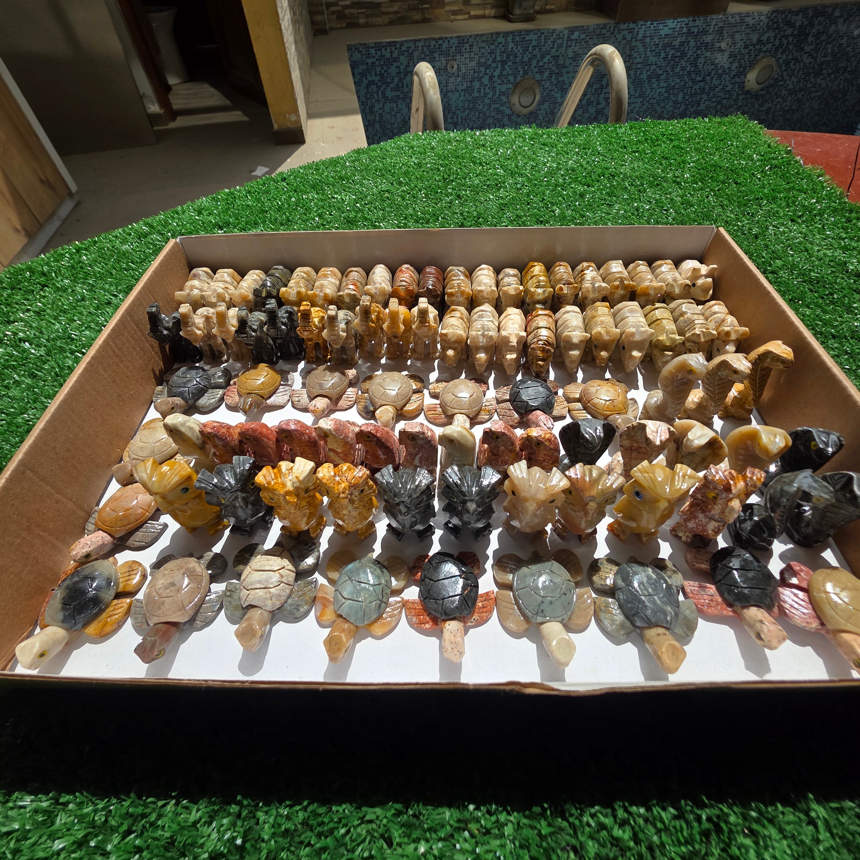 Lot 88 pcs Soapstone Animals