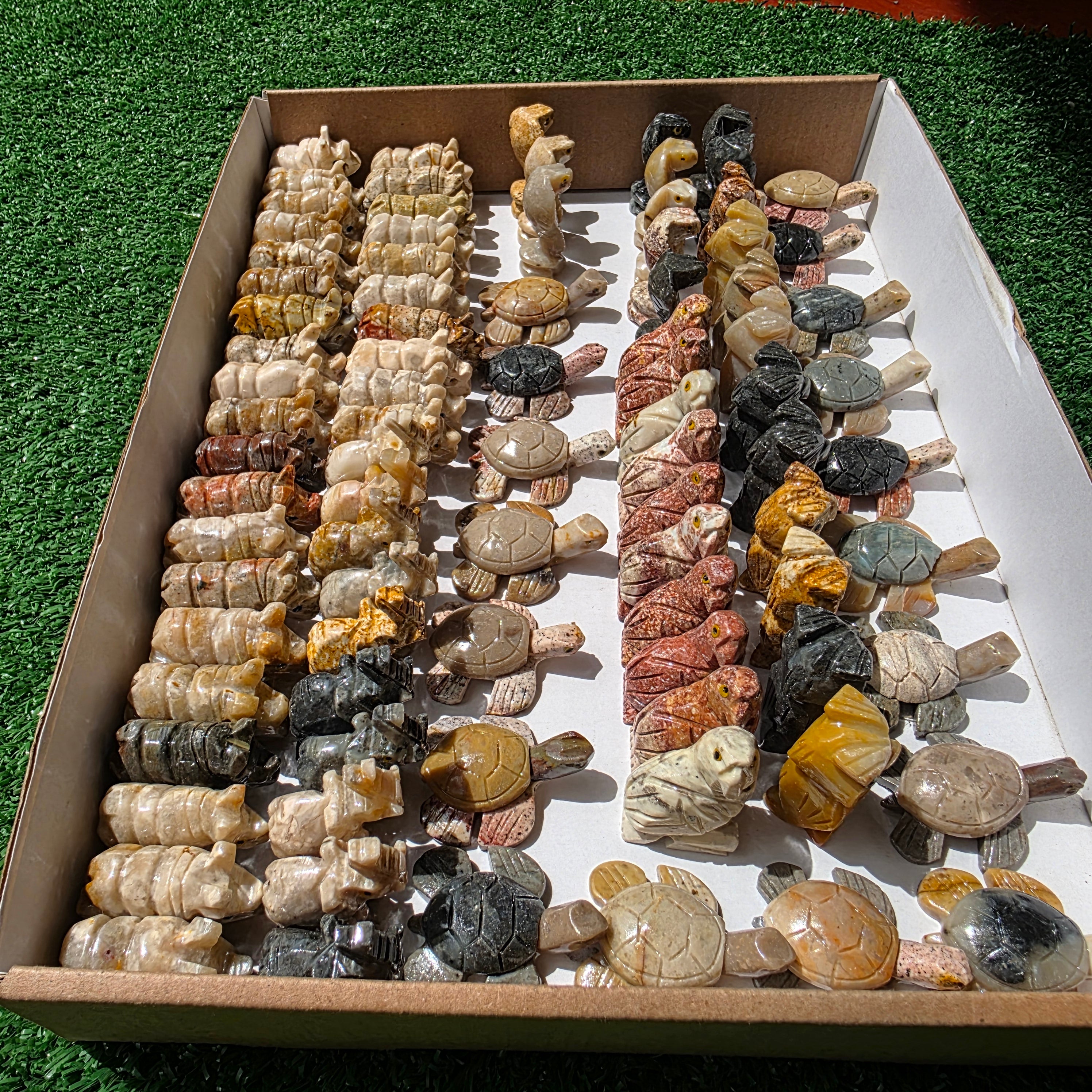 Lot 88 pcs Soapstone Animals