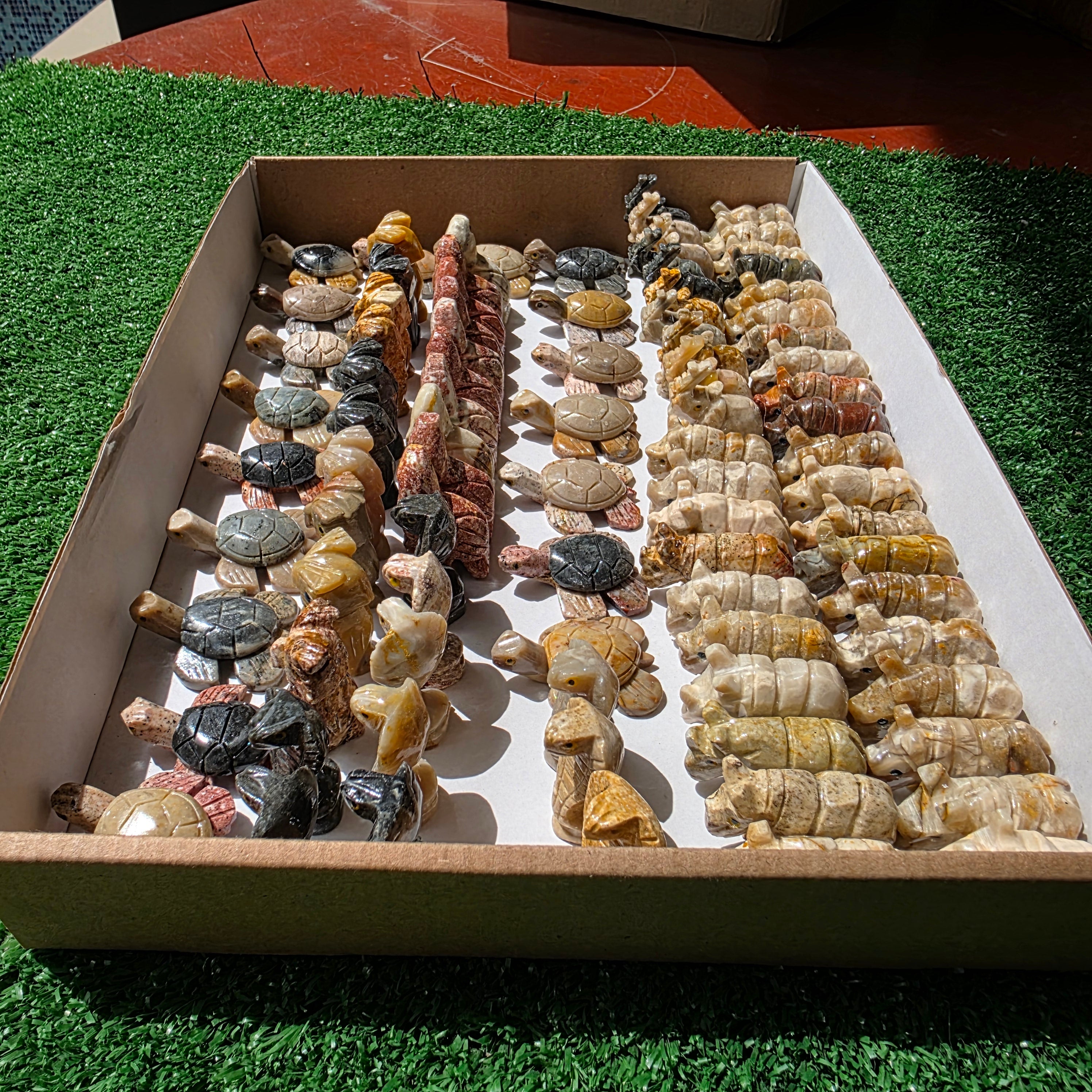 Lot 88 pcs Soapstone Animals