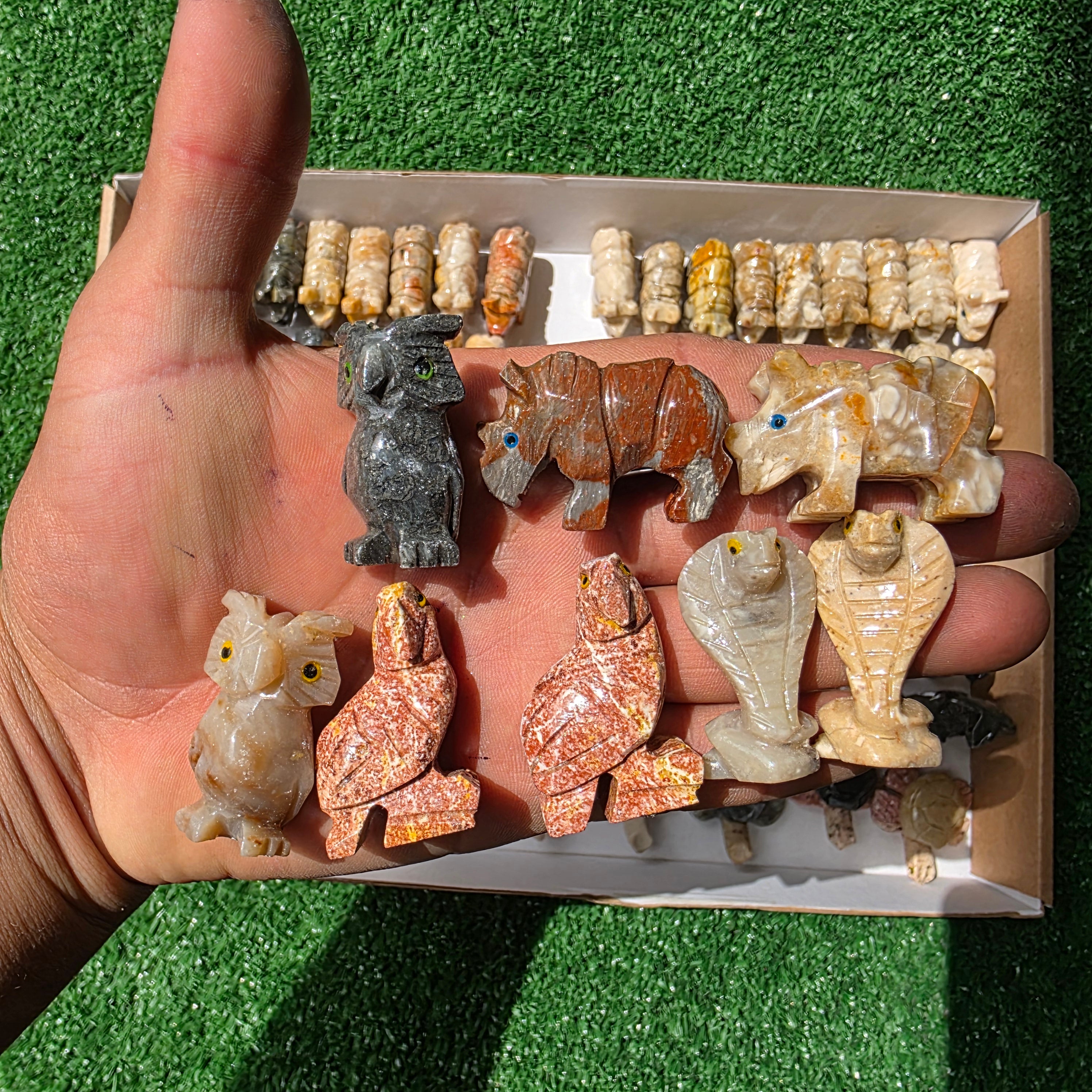 Lot 88 pcs Soapstone Animals