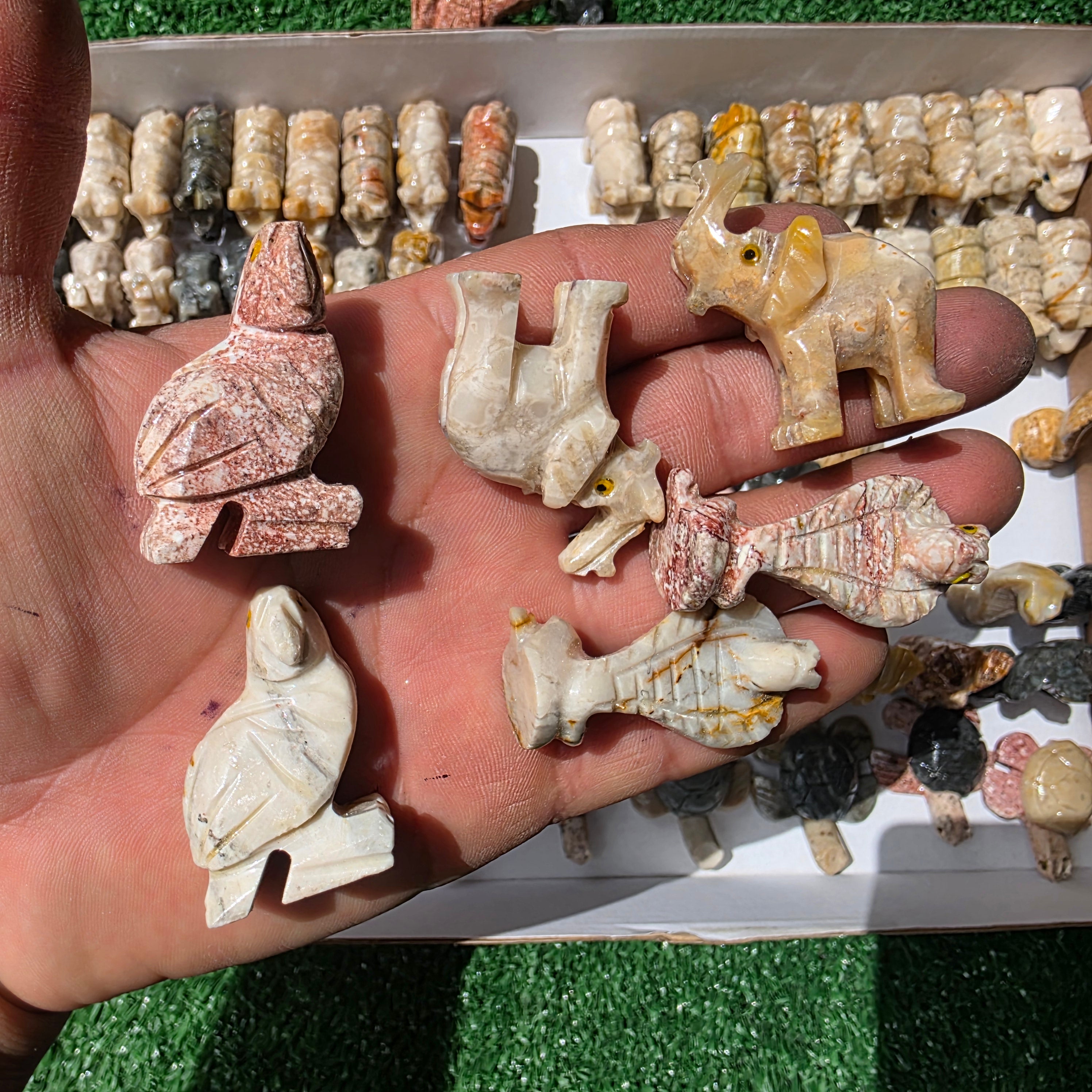 Lot 88 pcs Soapstone Animals