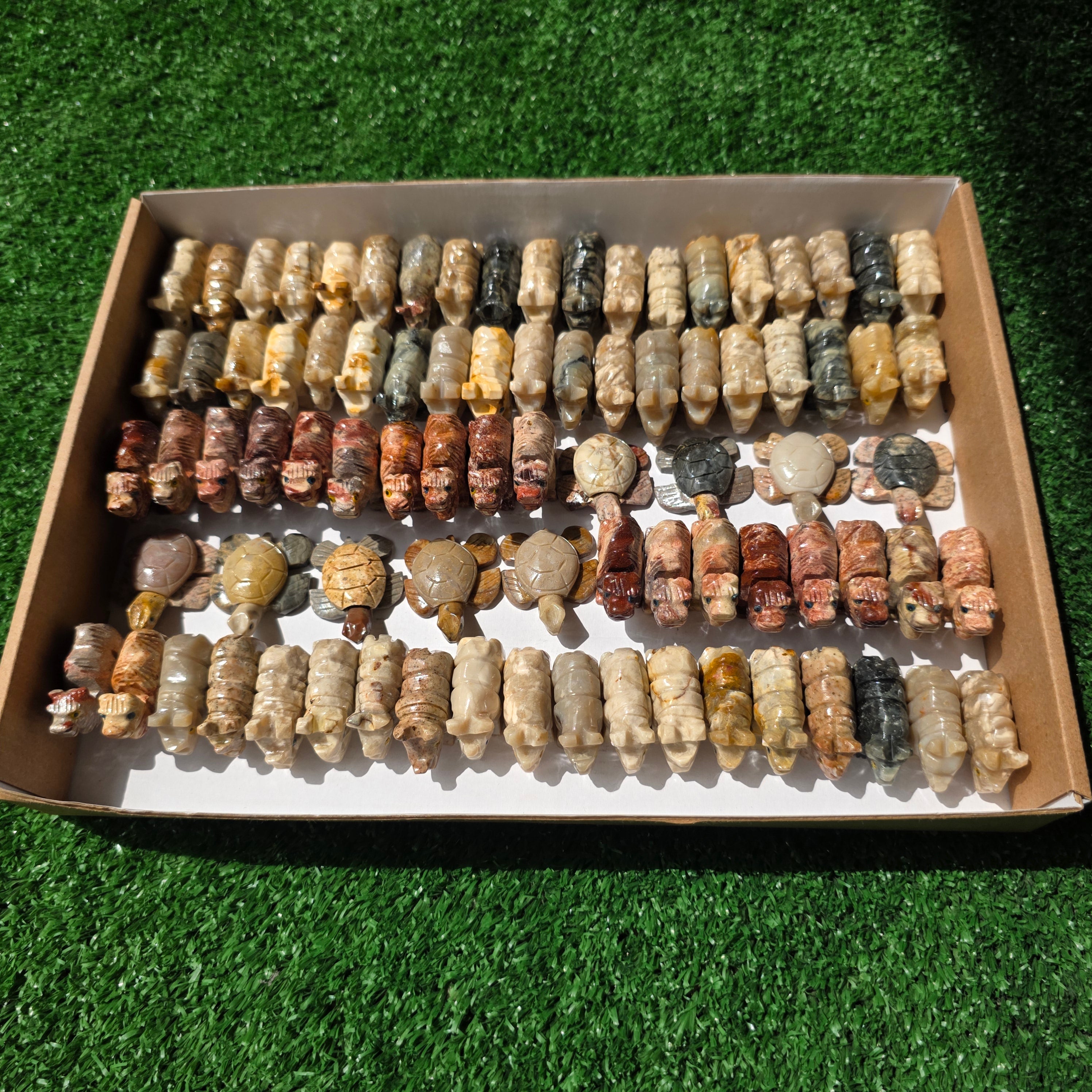 Lot 84 pcs Soapstone Animals