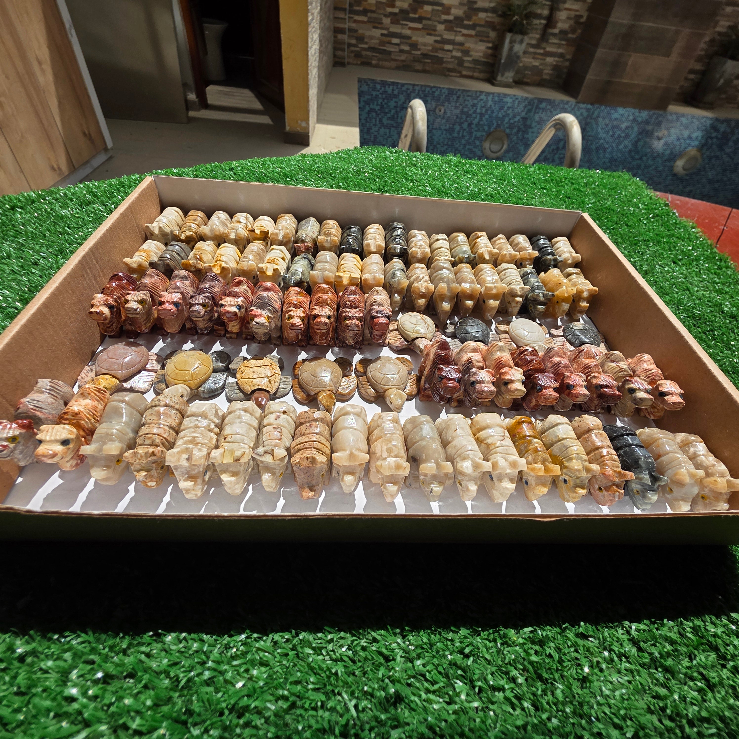 Lot 84 pcs Soapstone Animals