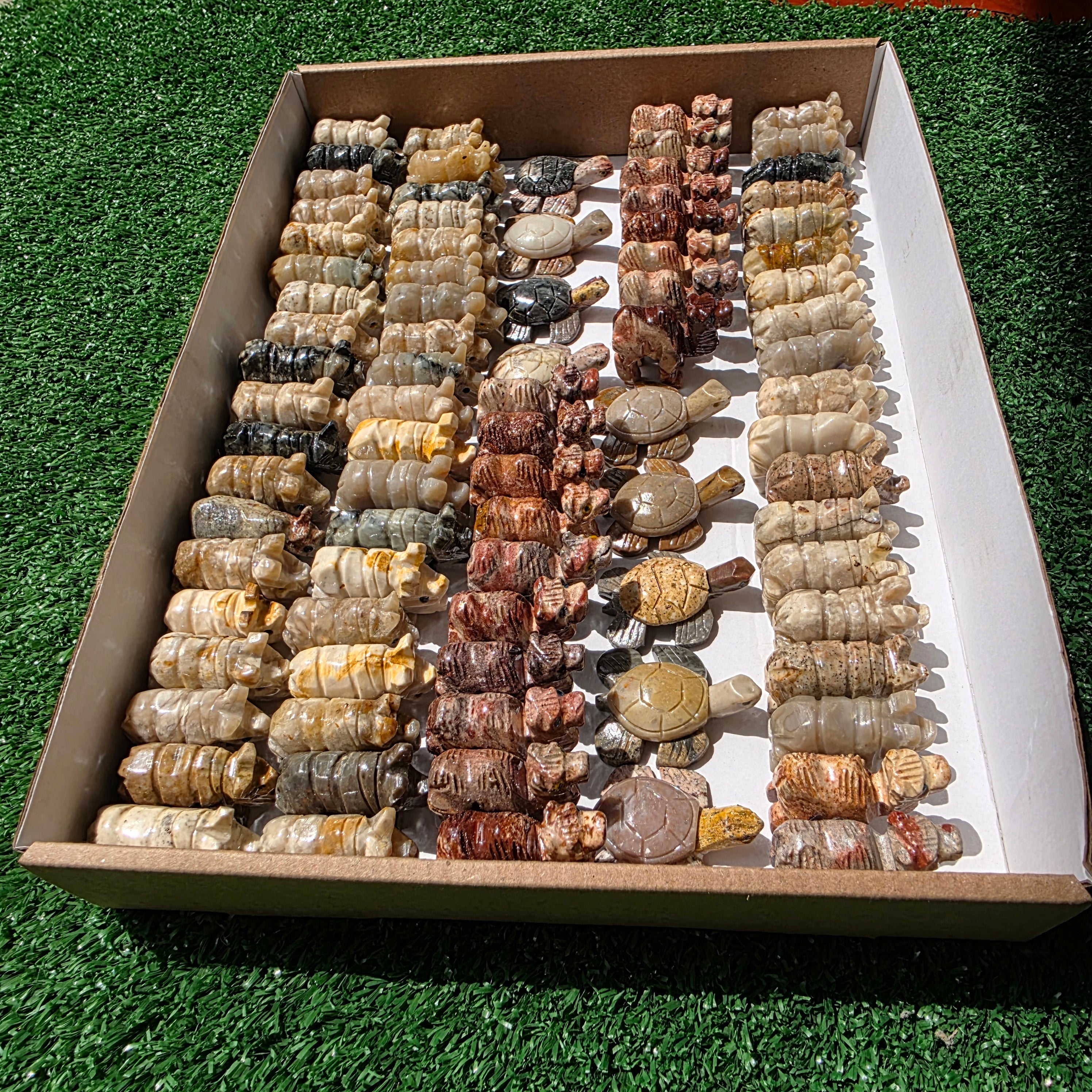 Lot 84 pcs Soapstone Animals