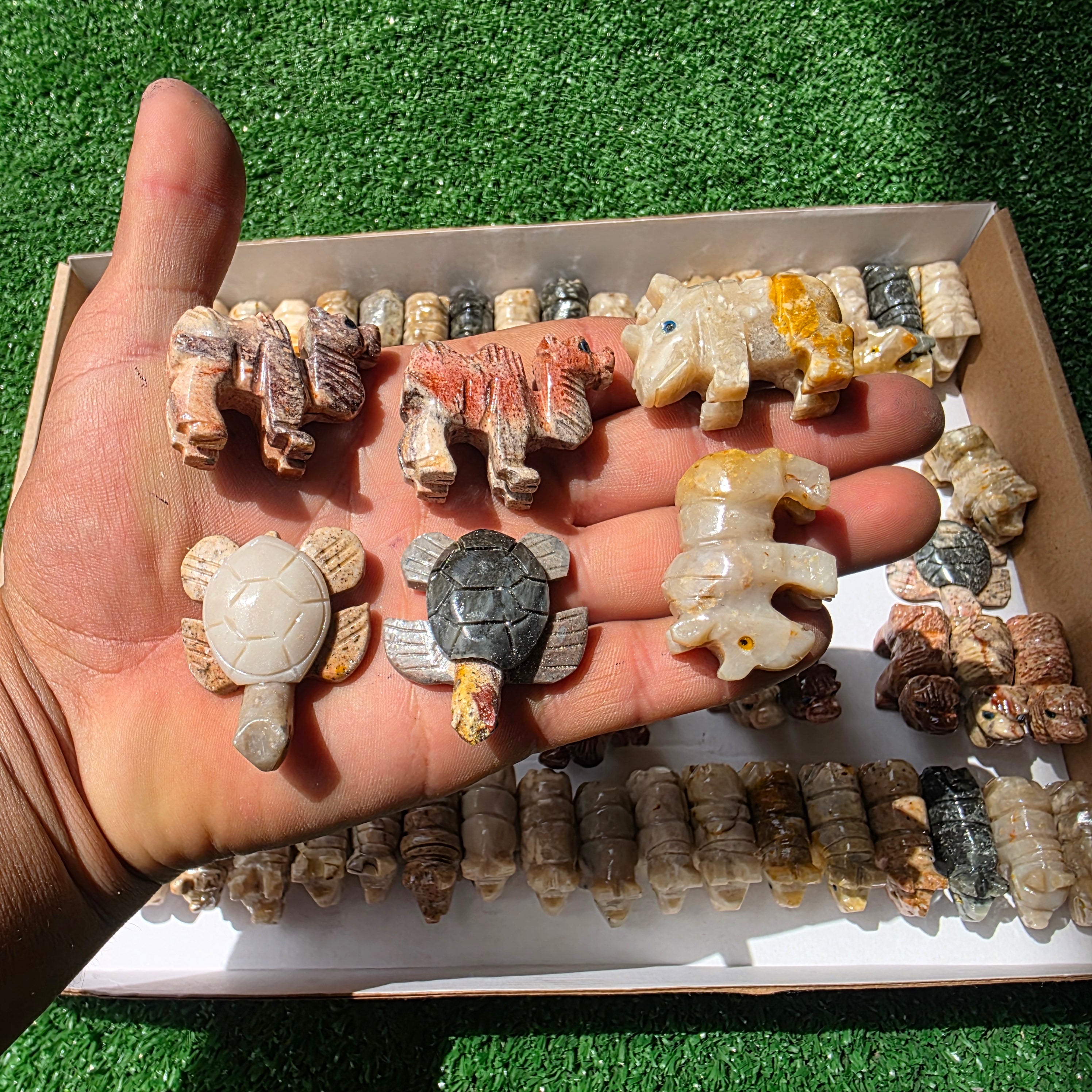 Lot 84 pcs Soapstone Animals