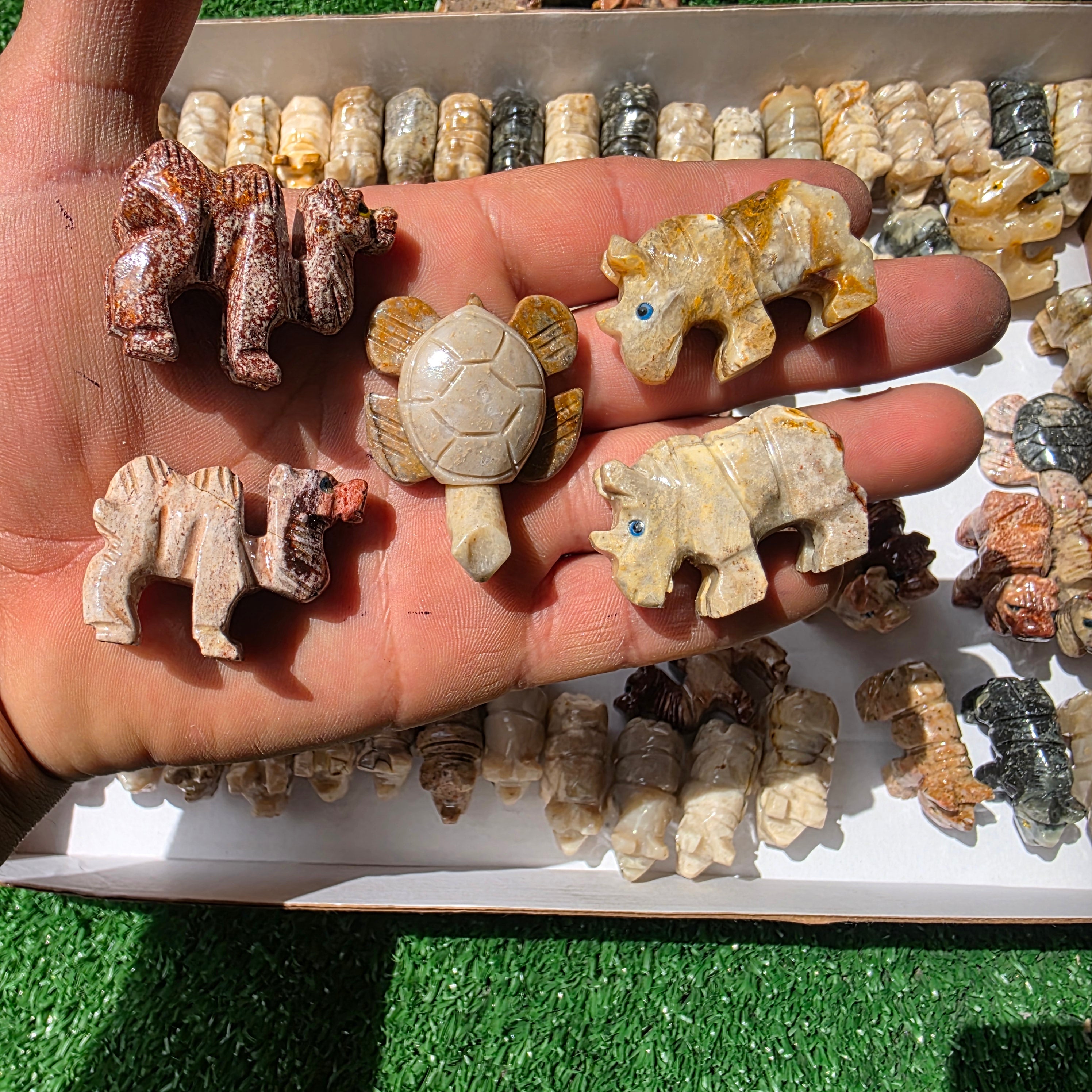 Lot 84 pcs Soapstone Animals