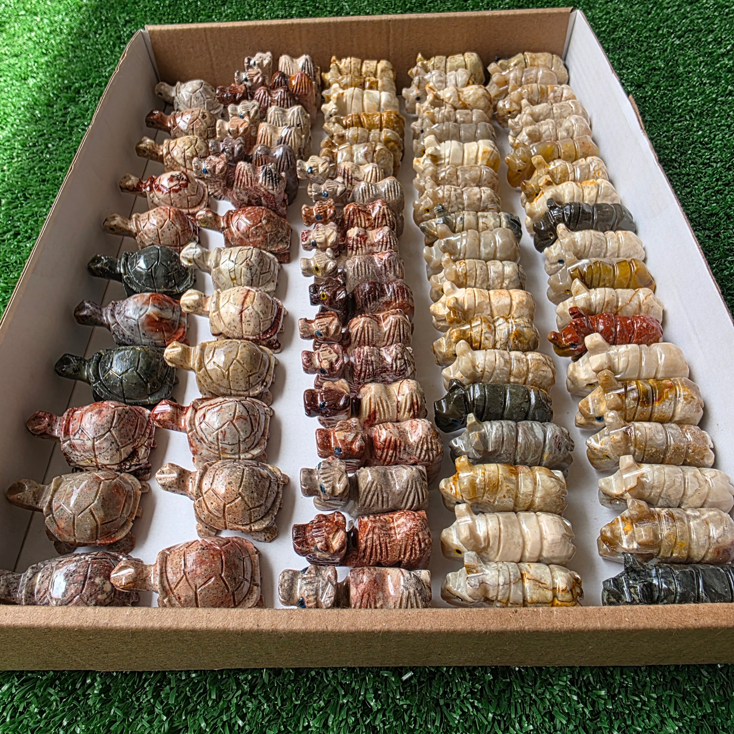Lot 82 pcs Soapstone Animals