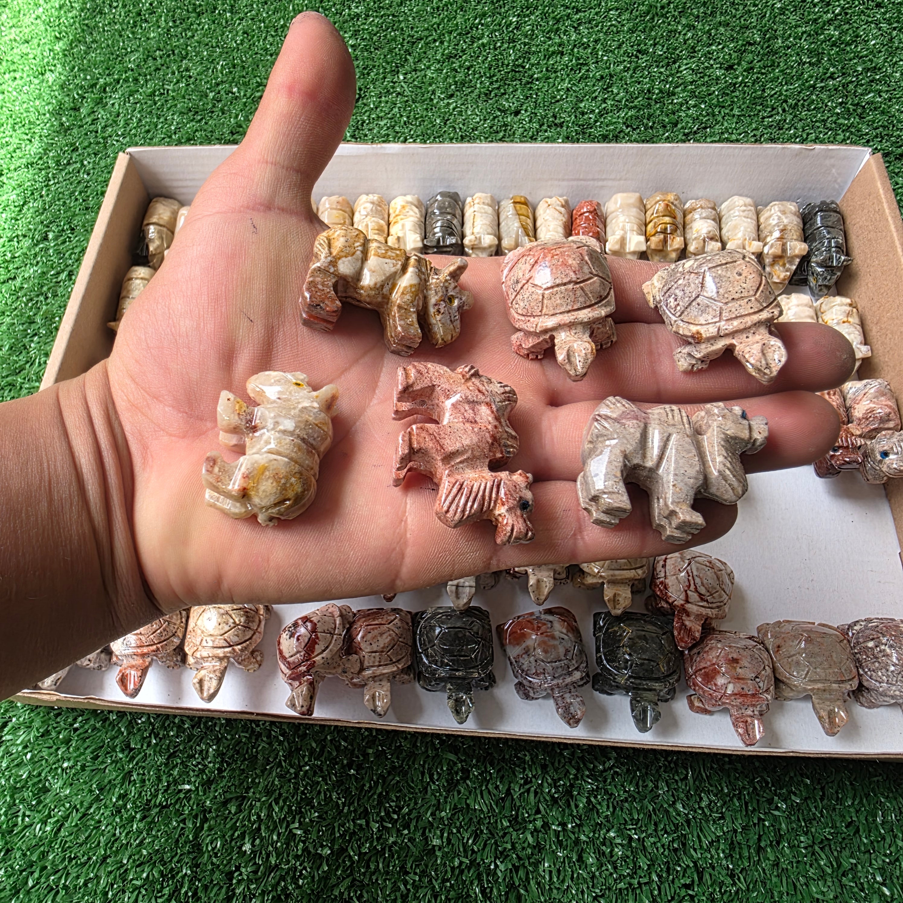 Lot 82 pcs Soapstone Animals
