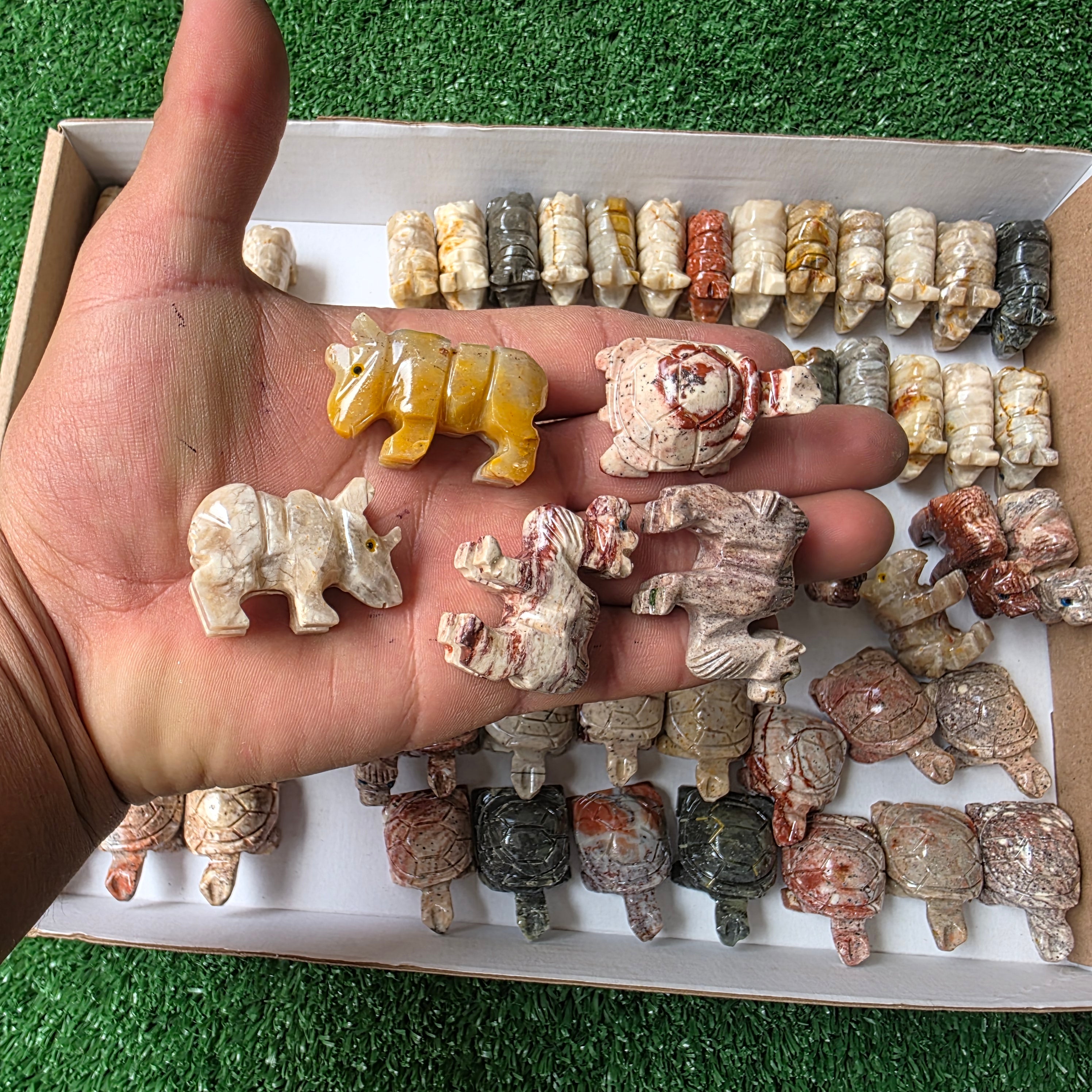 Lot 82 pcs Soapstone Animals