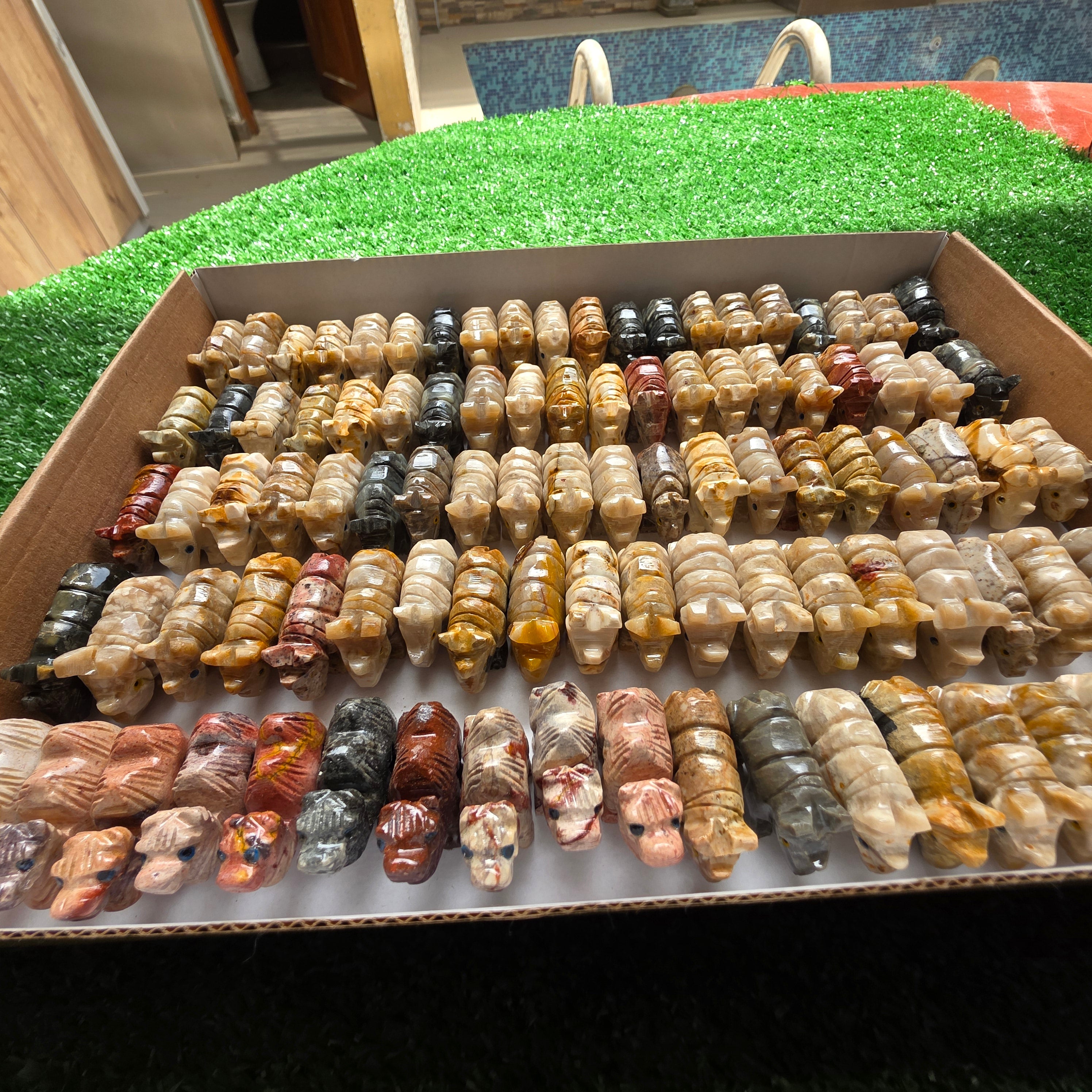 Lot 98 pcs Soapstone Animals