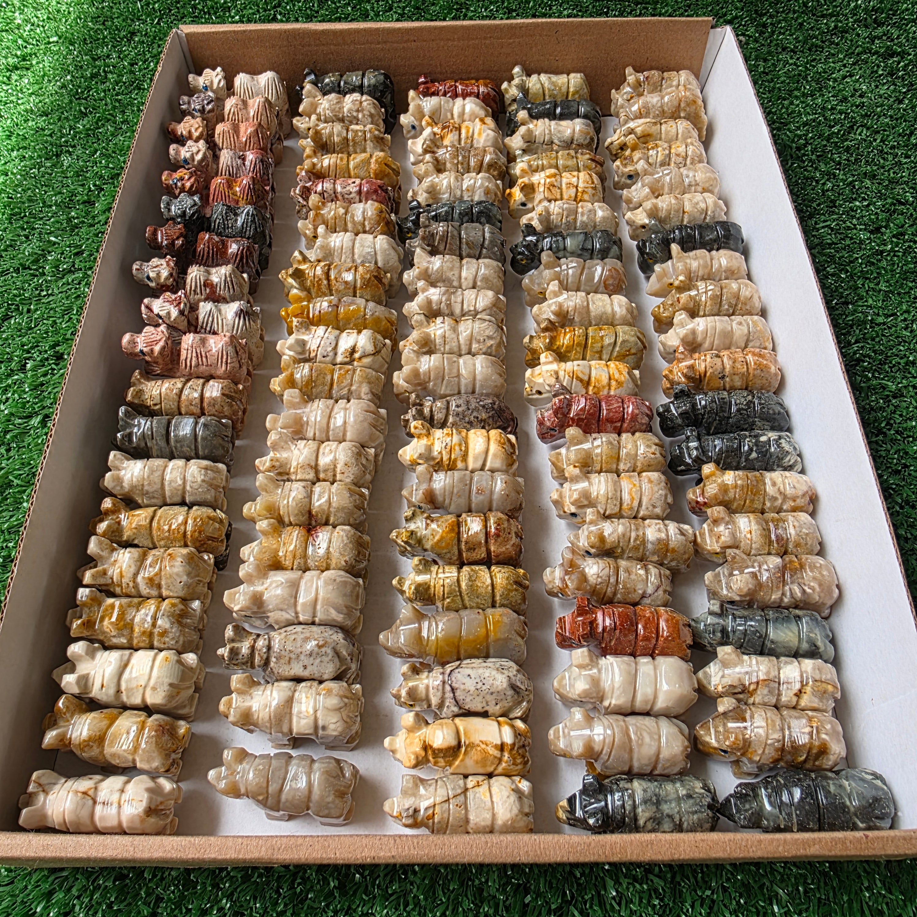 Lot 98 pcs Soapstone Animals