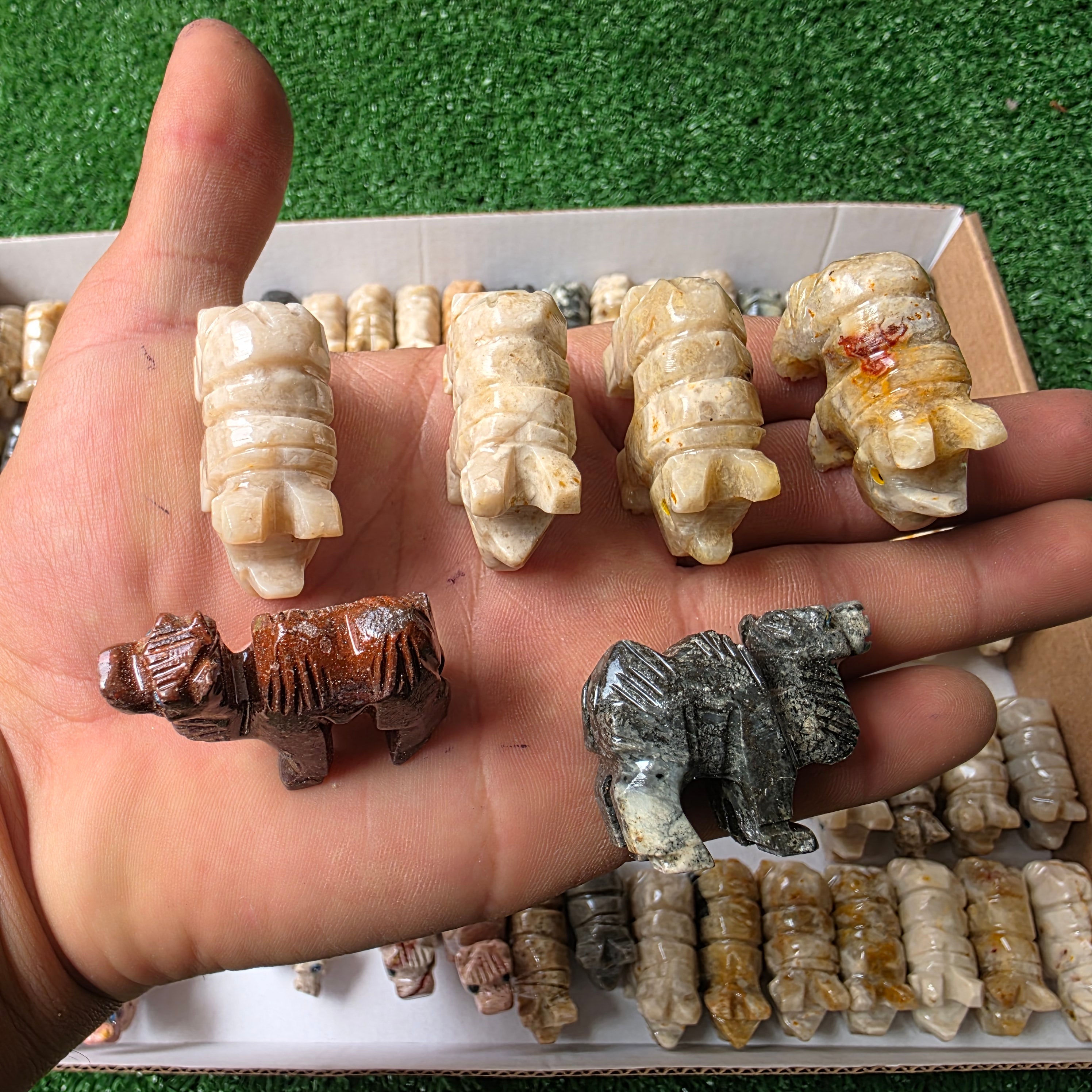 Lot 98 pcs Soapstone Animals