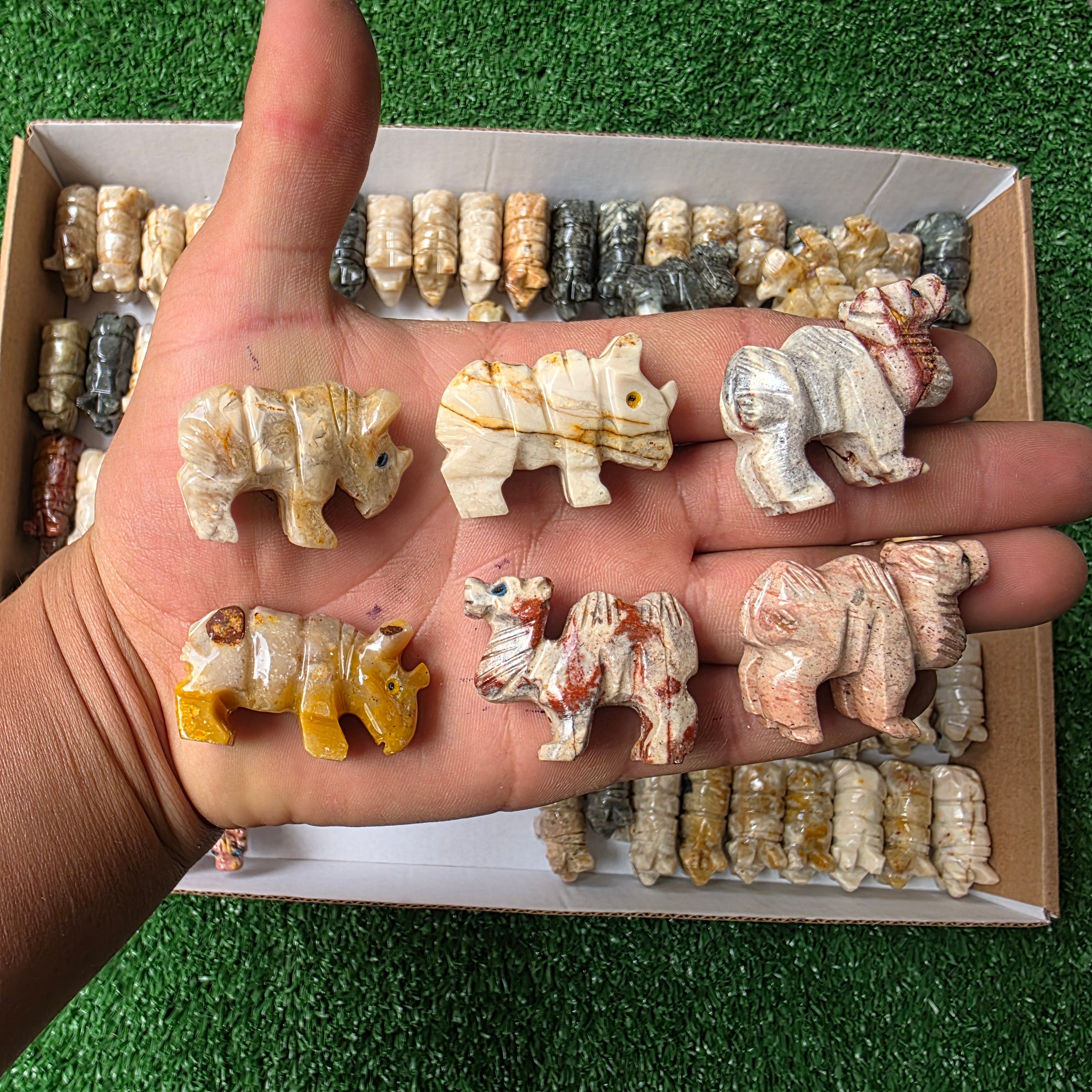Lot 98 pcs Soapstone Animals