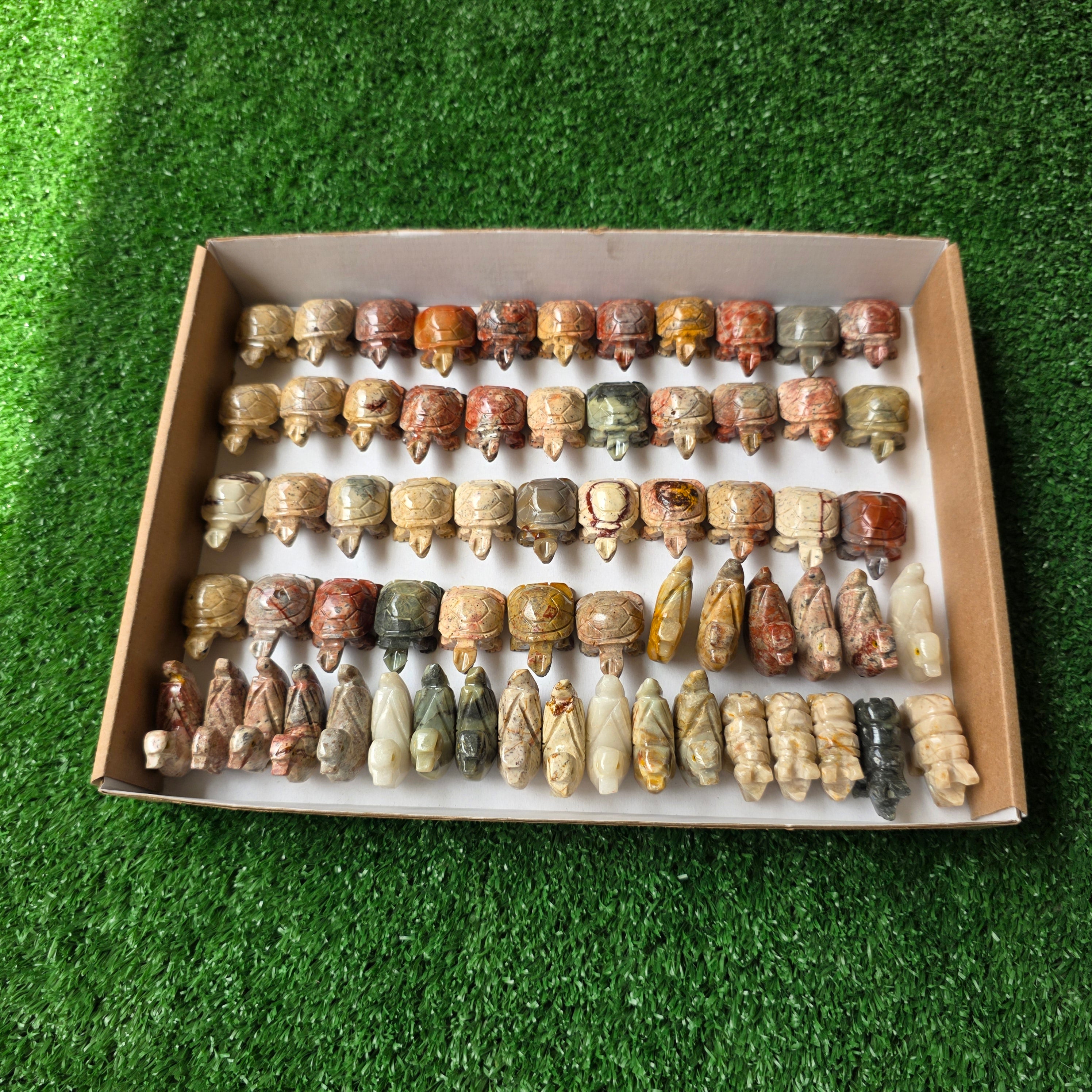 Lot 64 pcs Soapstone Animals