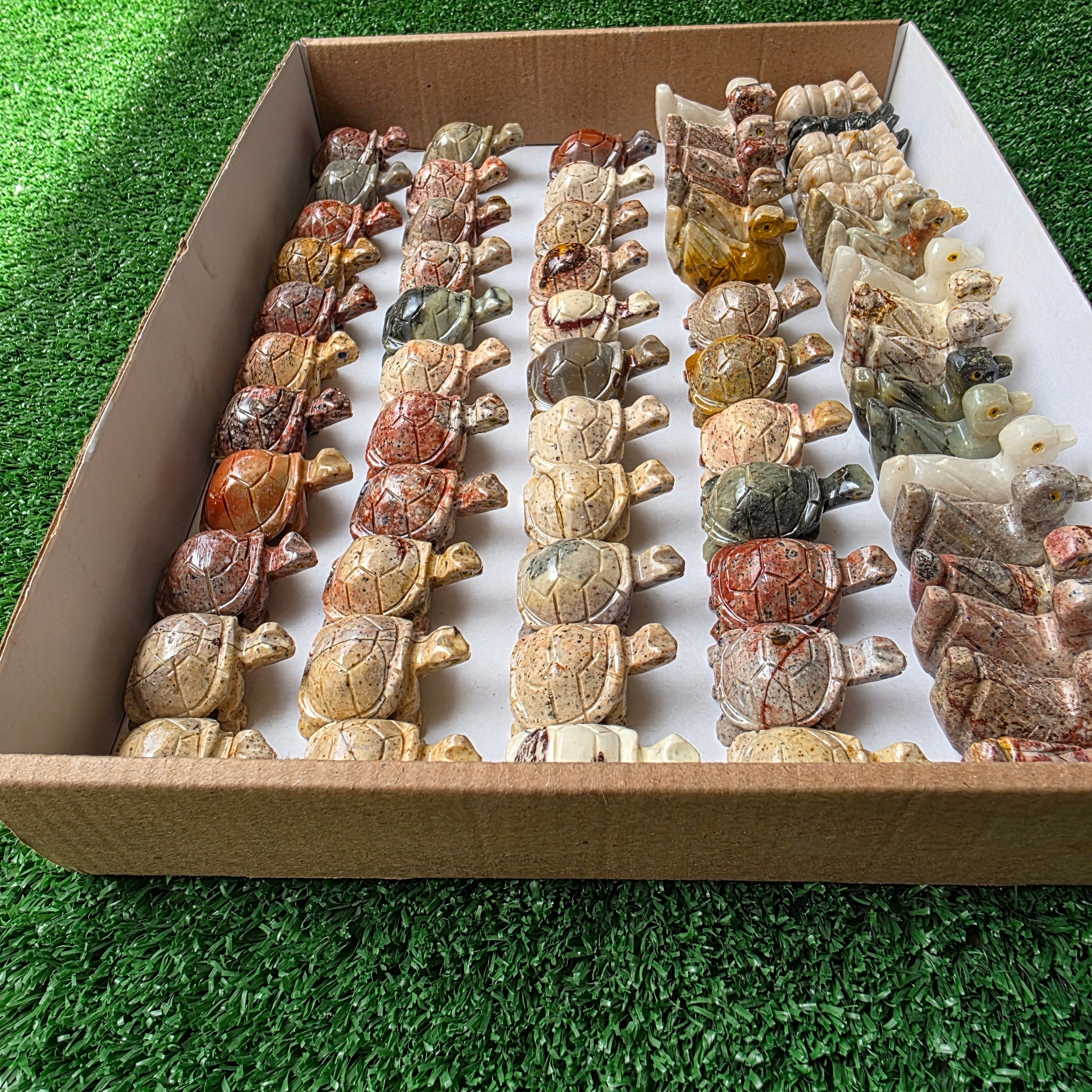 Lot 64 pcs Soapstone Animals