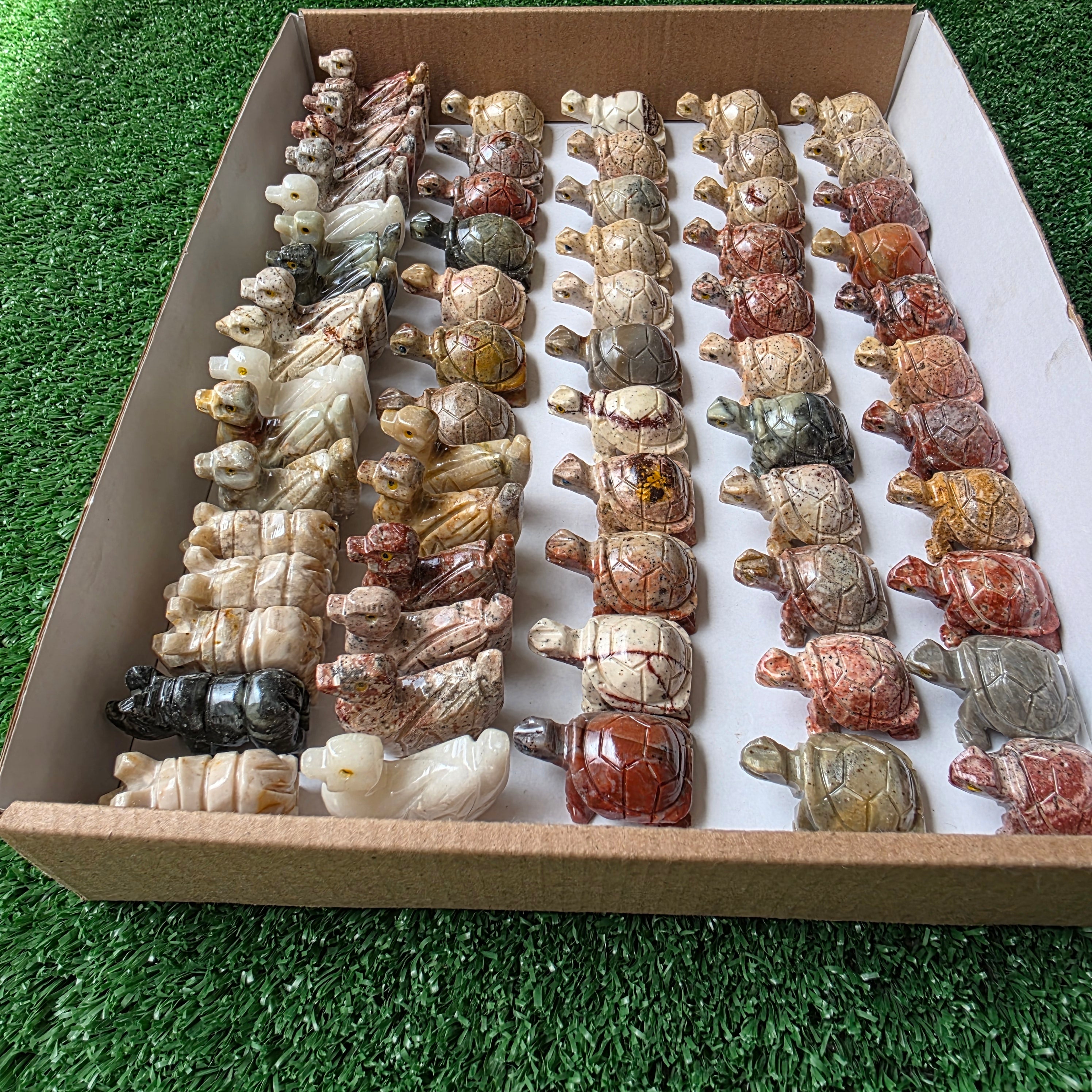 Lot 64 pcs Soapstone Animals
