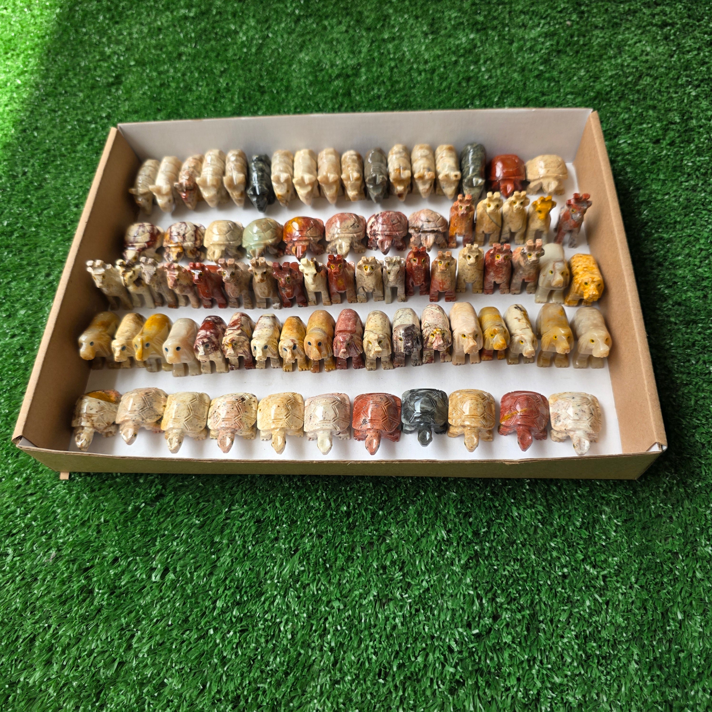 Lot 78 pcs Soapstone Animals