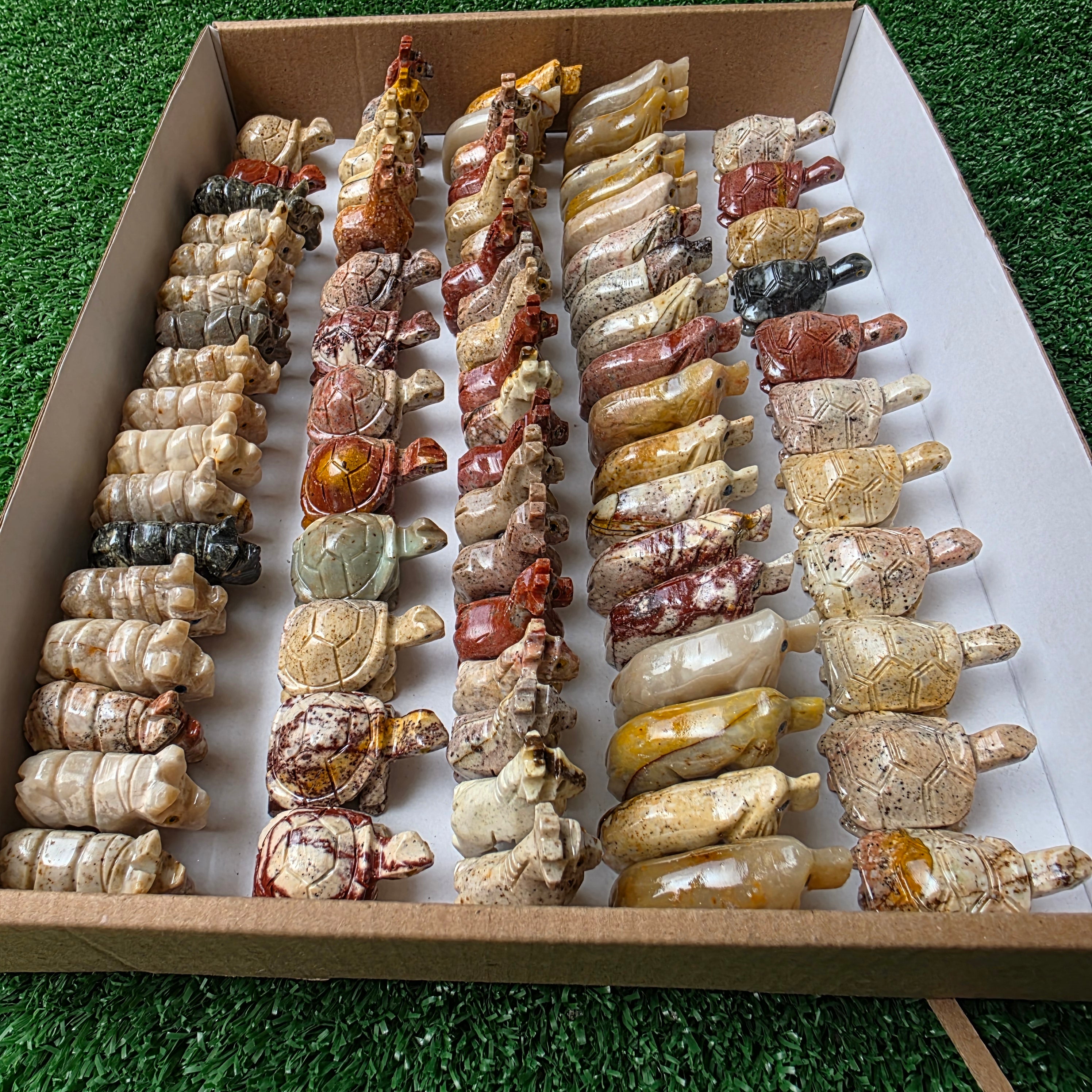 Lot 78 pcs Soapstone Animals