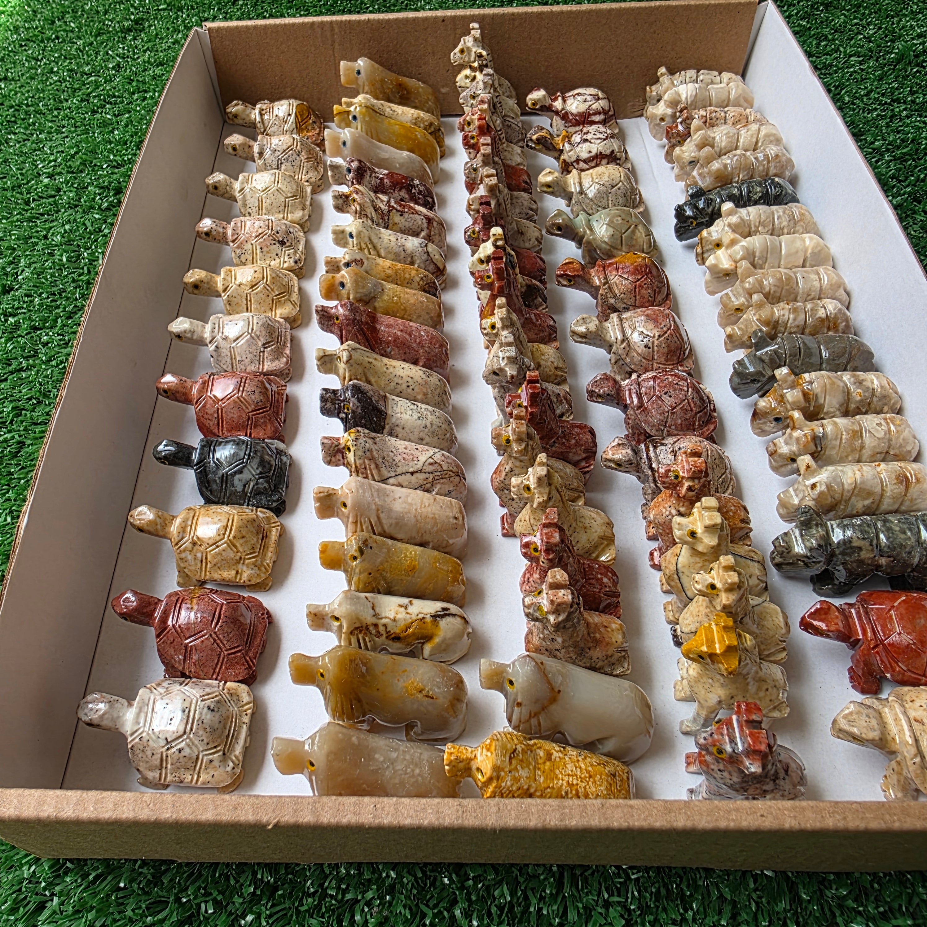 Lot 78 pcs Soapstone Animals