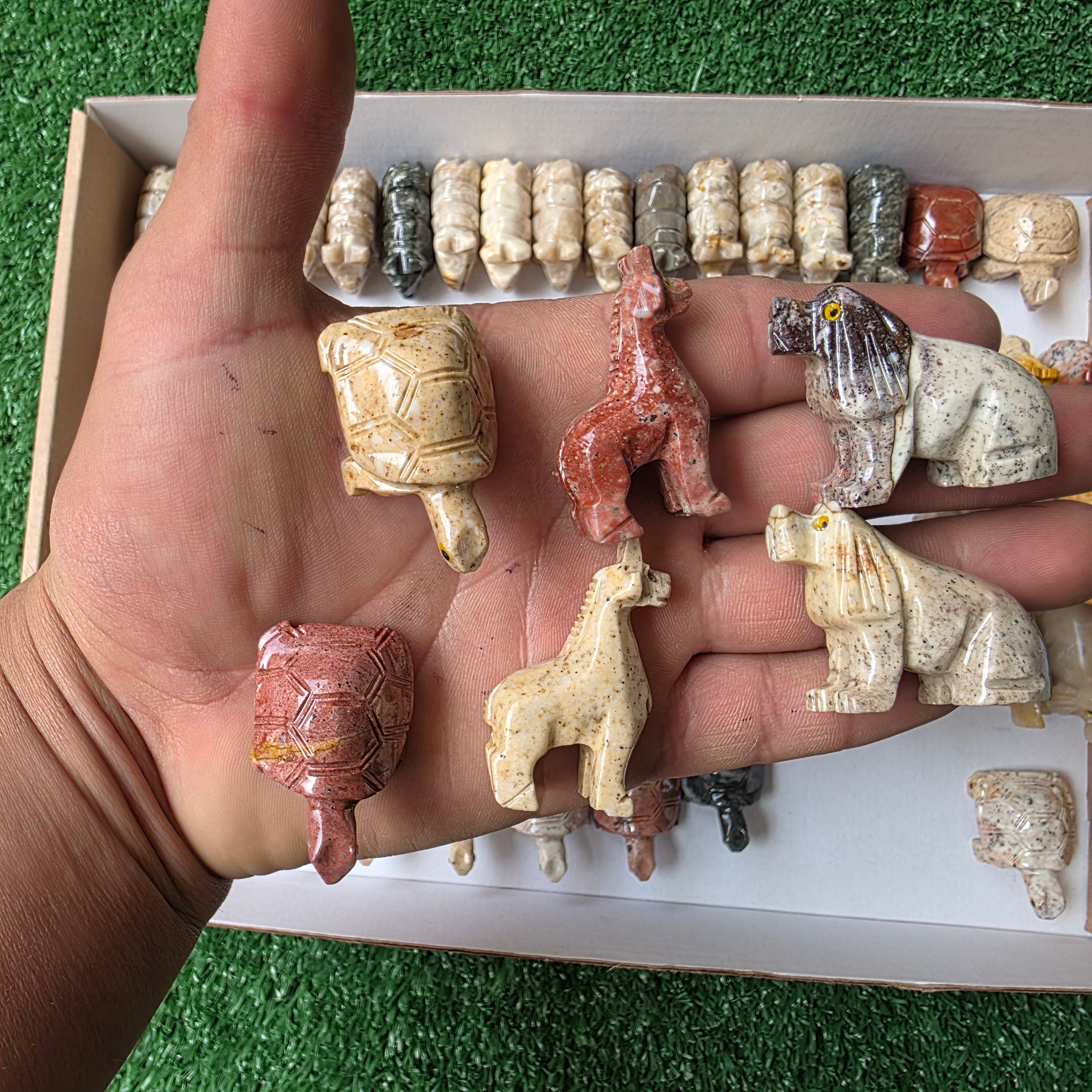 Lot 78 pcs Soapstone Animals