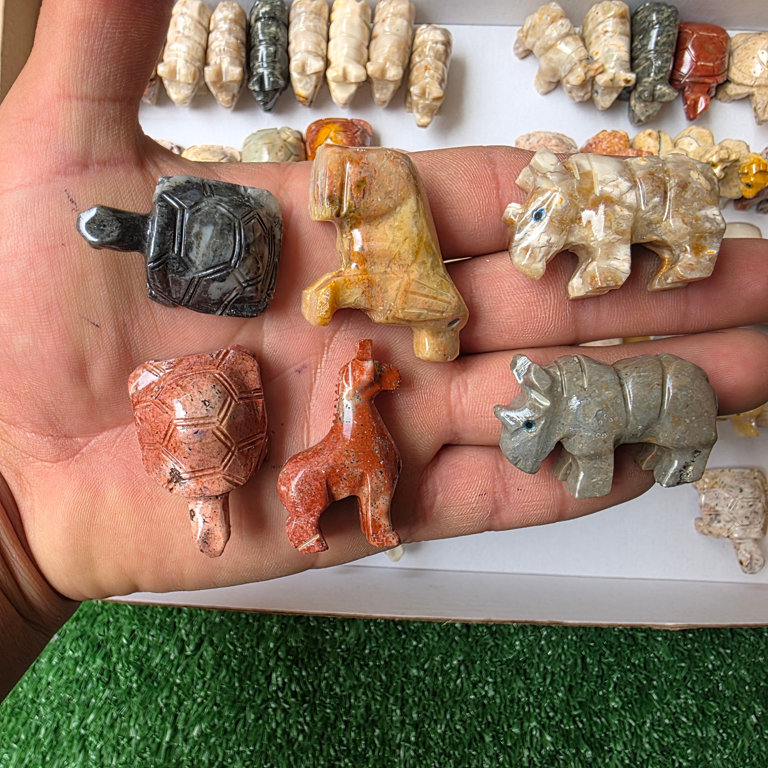 Lot 78 pcs Soapstone Animals
