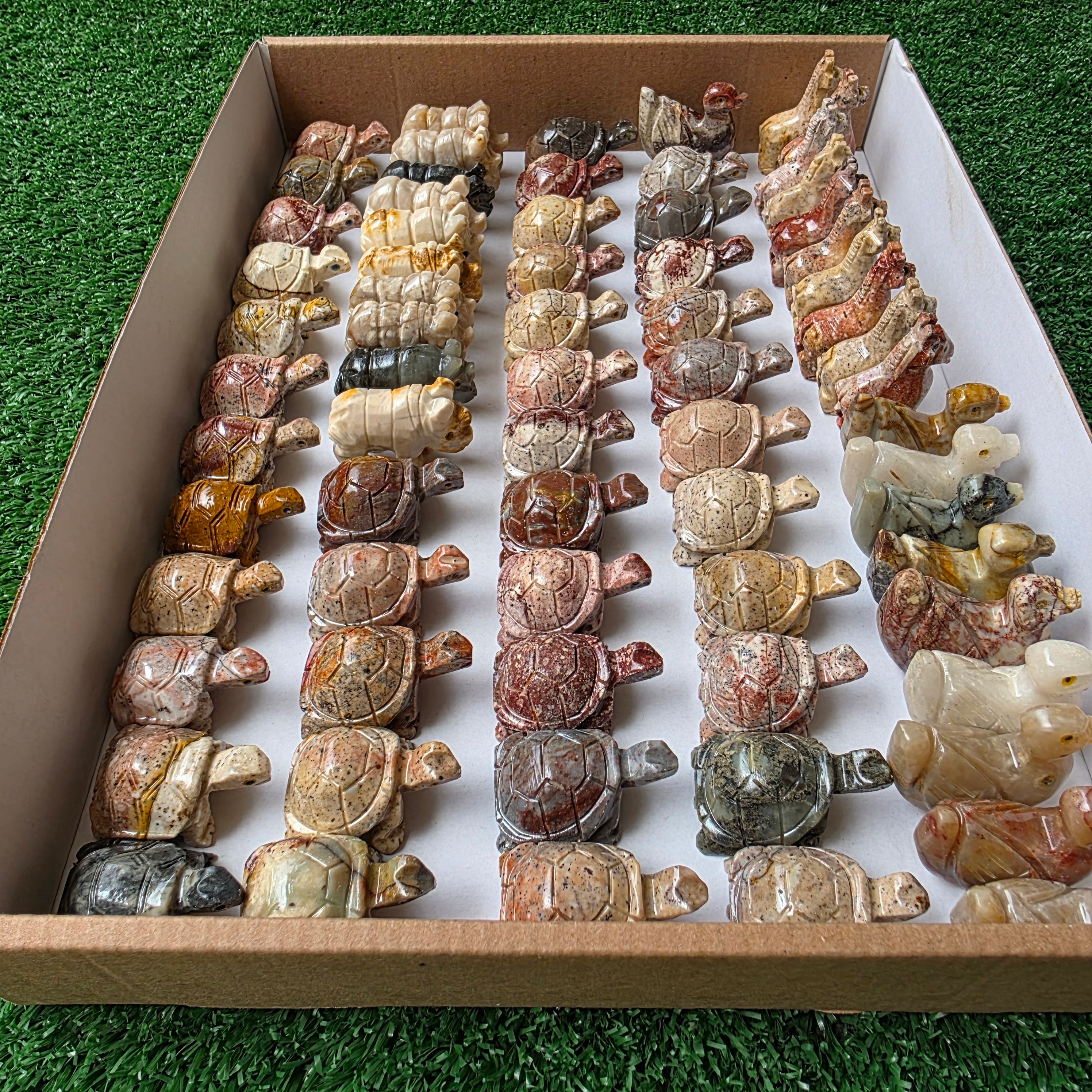 Lot 70 pcs Soapstone Animals