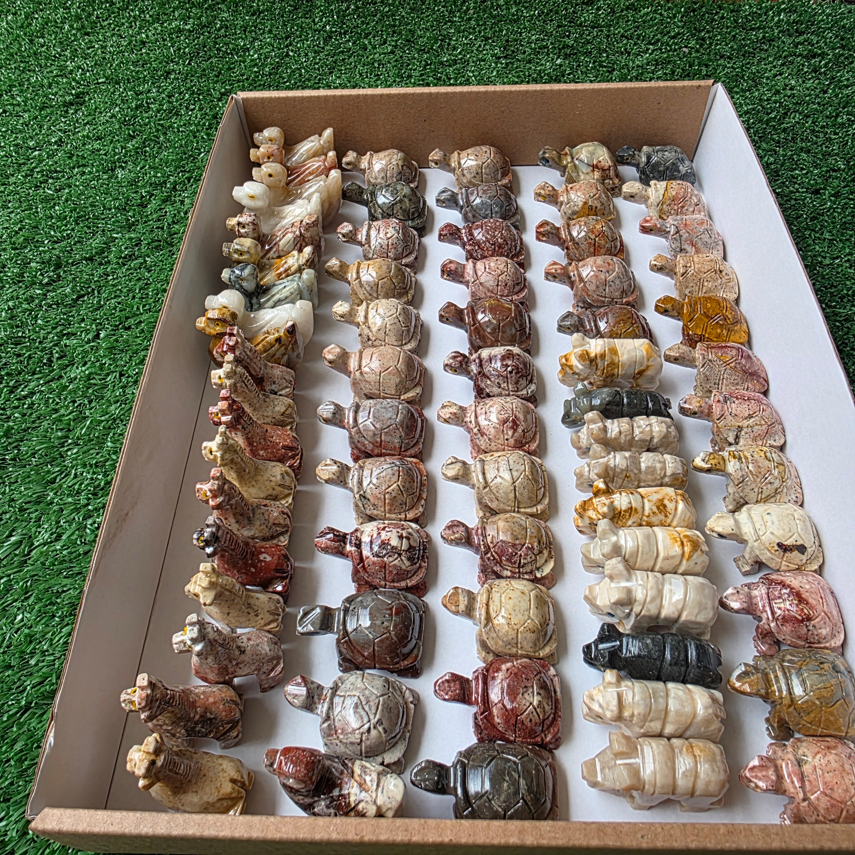 Lot 70 pcs Soapstone Animals