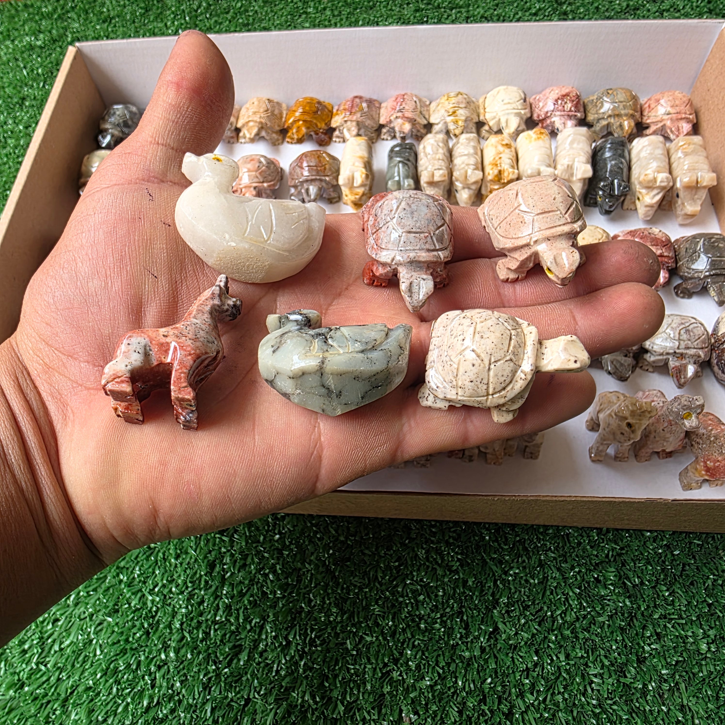 Lot 70 pcs Soapstone Animals