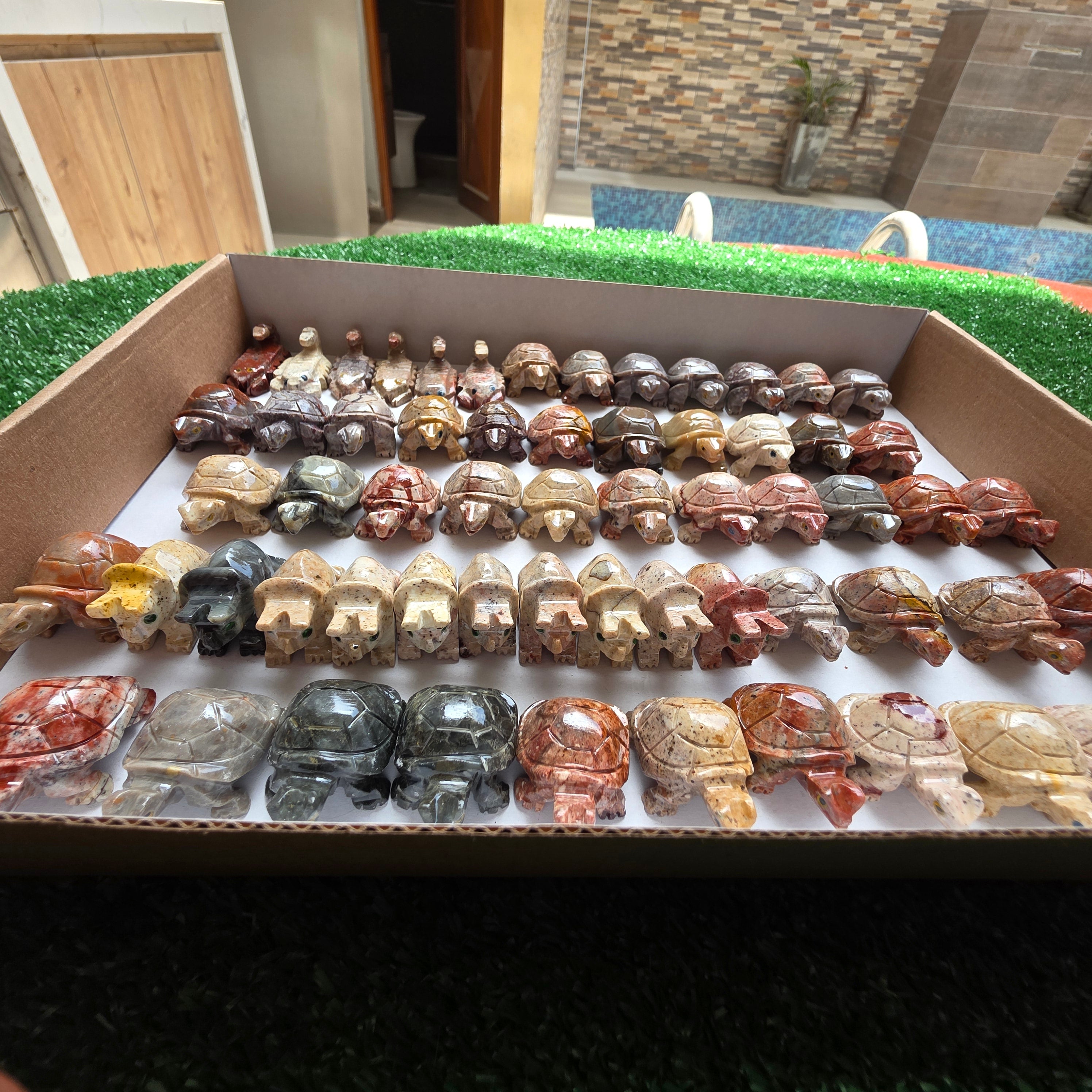Lot 61 pcs Soapstone Animals