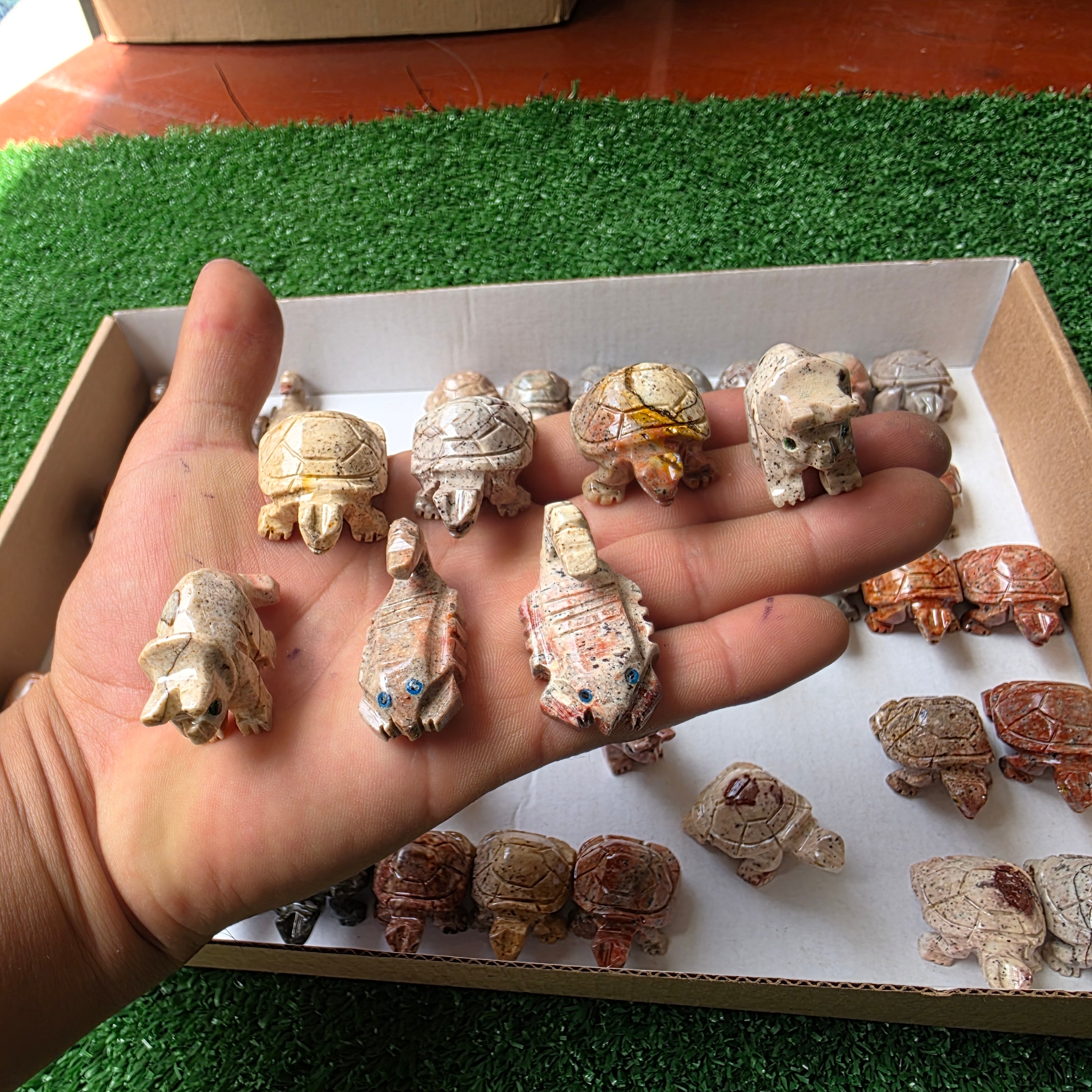 Lot 61 pcs Soapstone Animals
